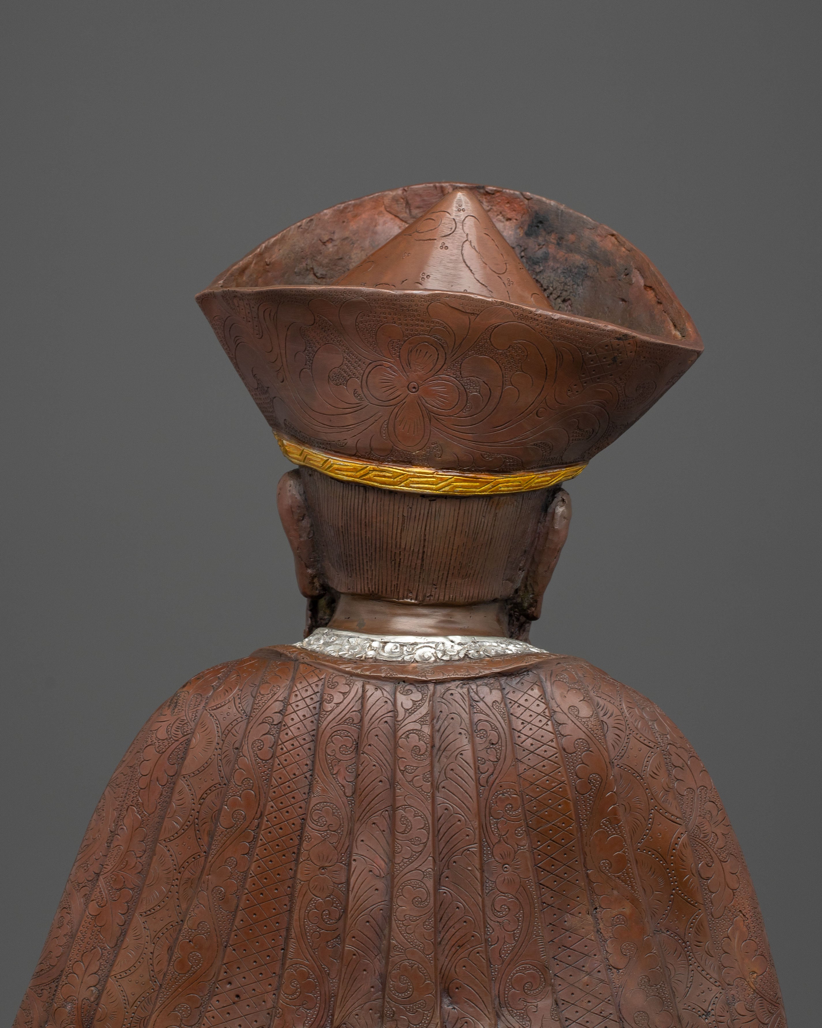 Oxidized Copper Statue of Zhabdrung Rinpoche