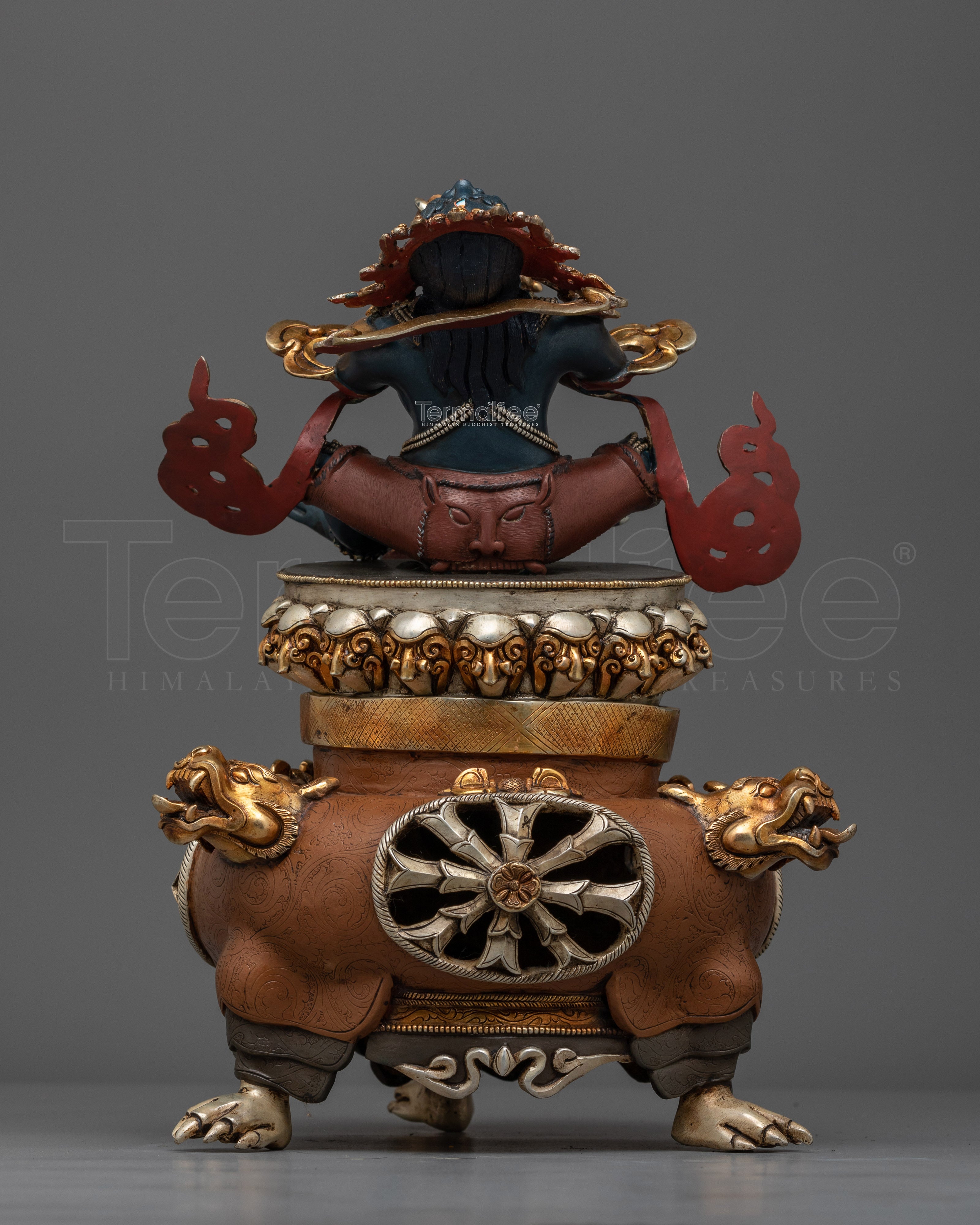 Vajradhaka Dark Blue Colored Statue | Handcrafted Symbol of Power