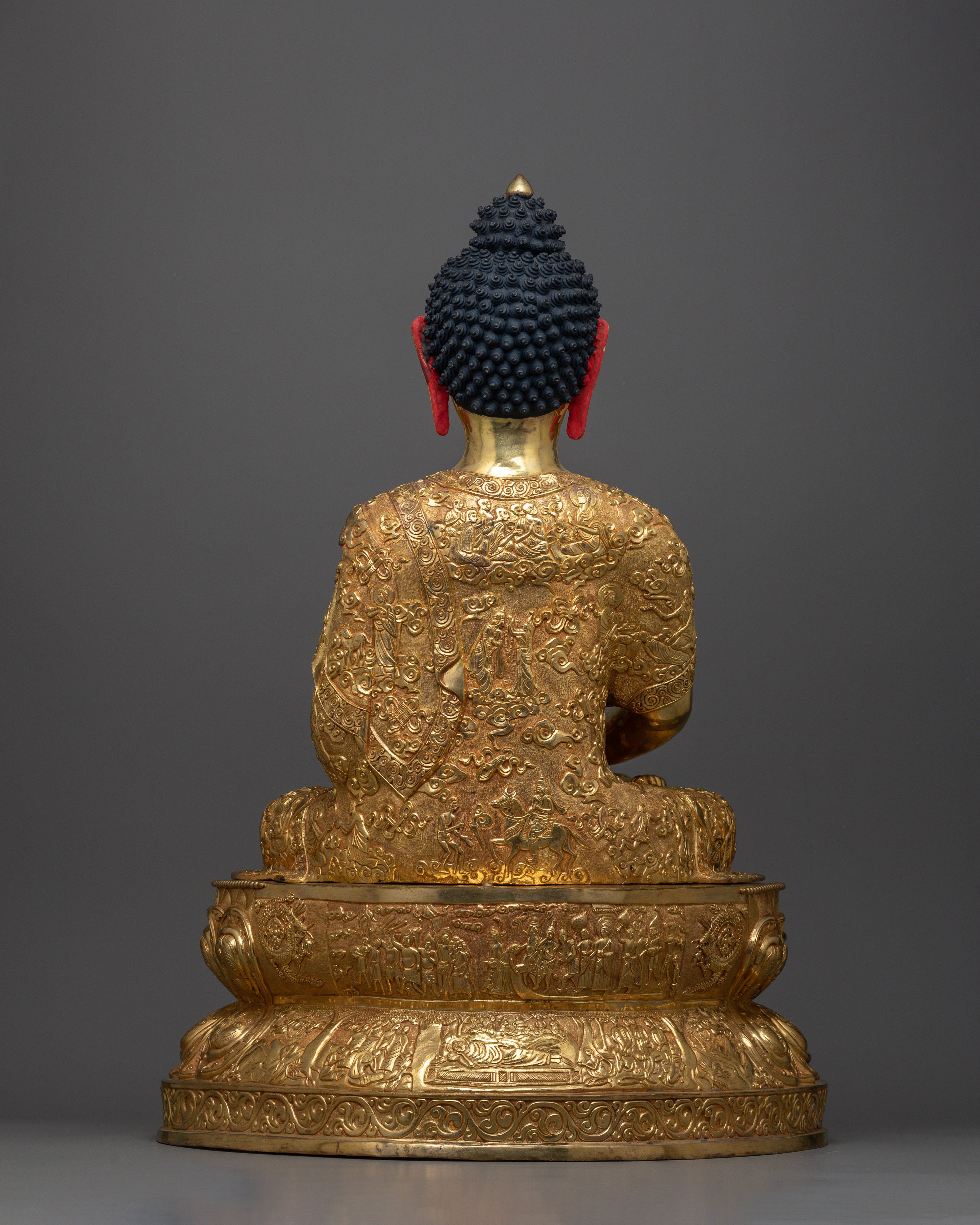 Splendid 24K Gold Gilded Amitabha Buddha Statue | Handcrafted Symbol of Infinite Light