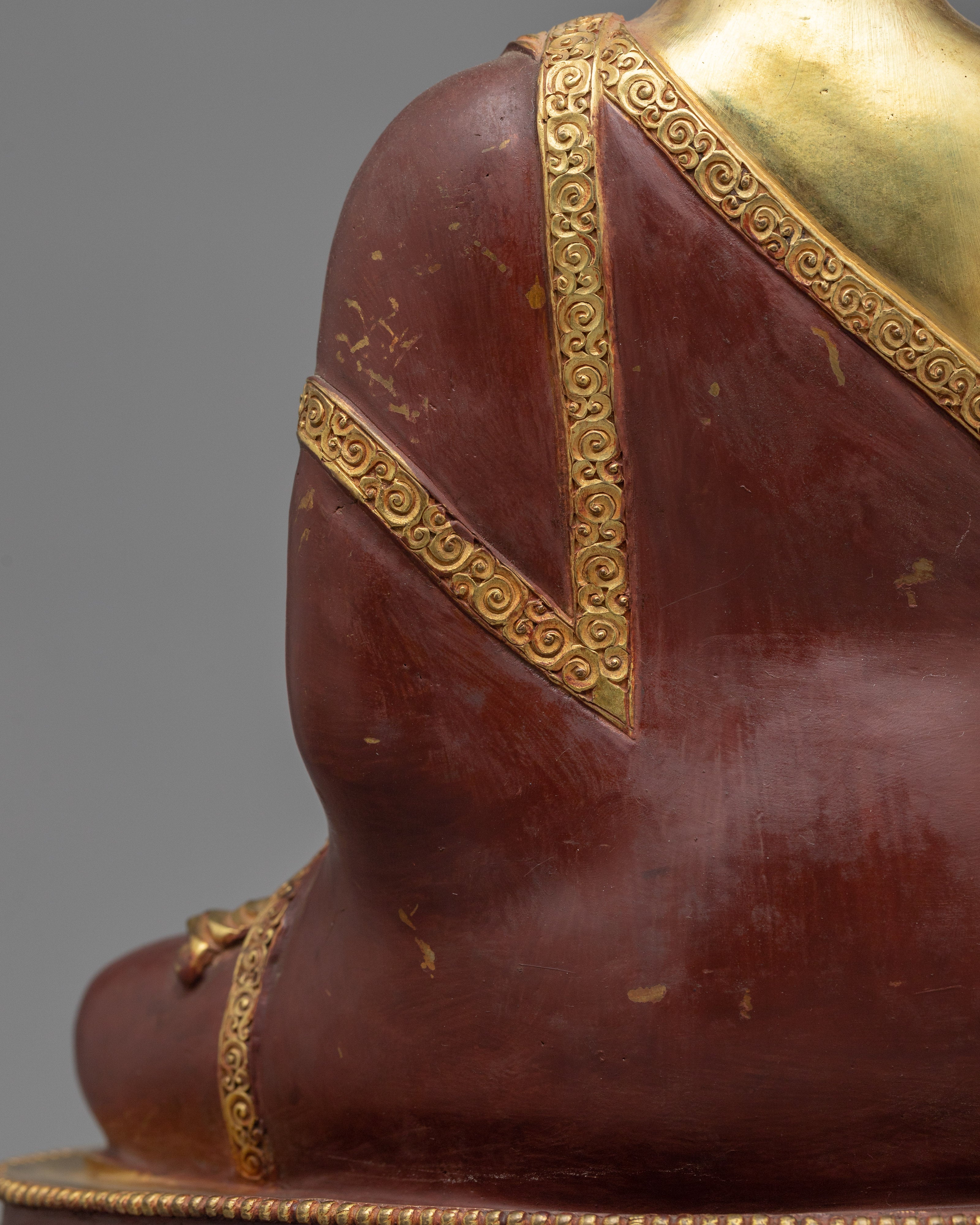 Serene Shakyamuni Buddha Oxidized Copper Statue | A Timeless Beacon of Enlightenment