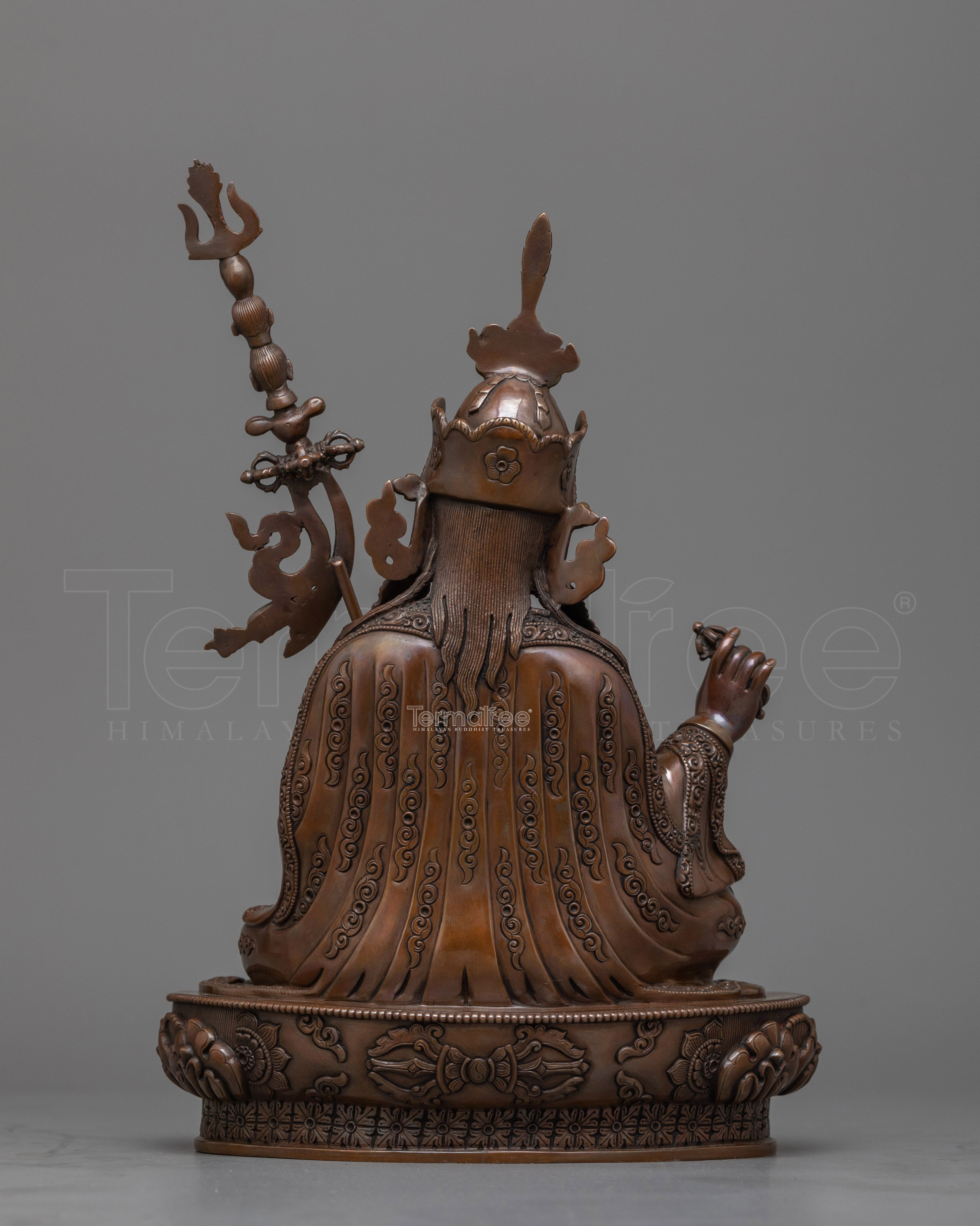 Guru Rinpoche Oxidized Copper Statue | A Symbol of Spiritual Insight and Transformation