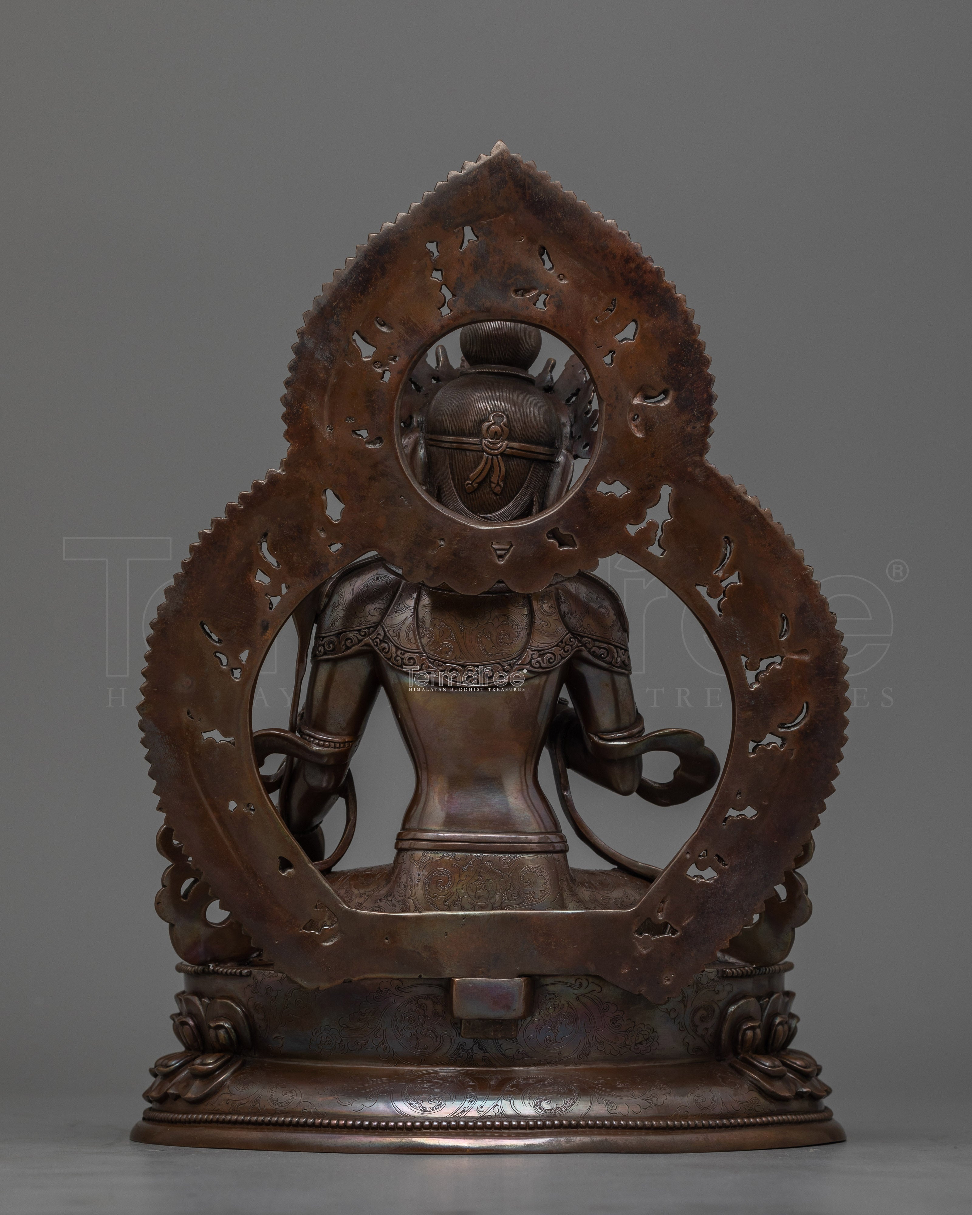 Kshitigarbha Oxidized Statue | A Symbol of Infinite Compassion and Vow Fulfillment