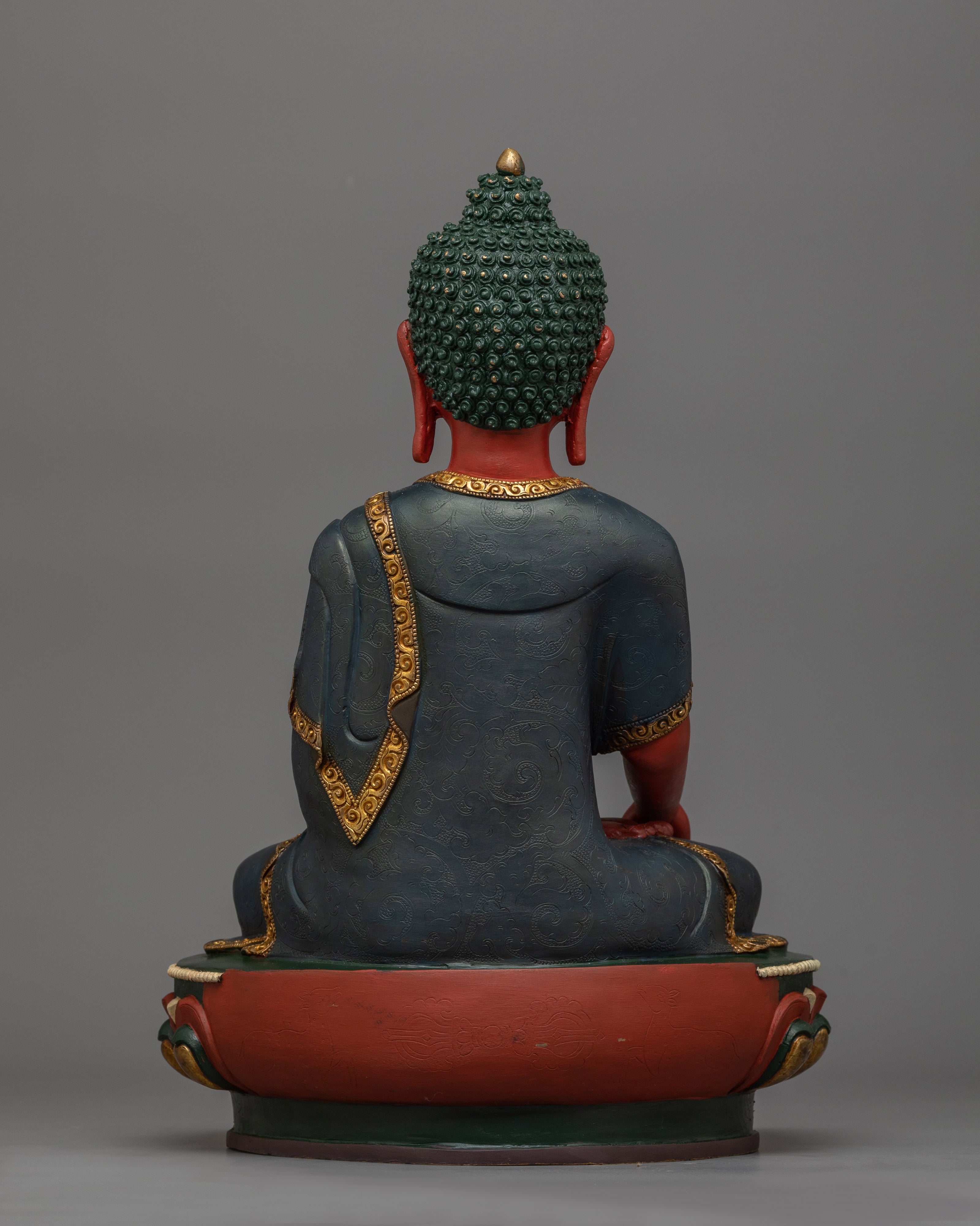 Colored Shakyamuni Buddha Statue | A Vivid Embodiment of Enlightenment