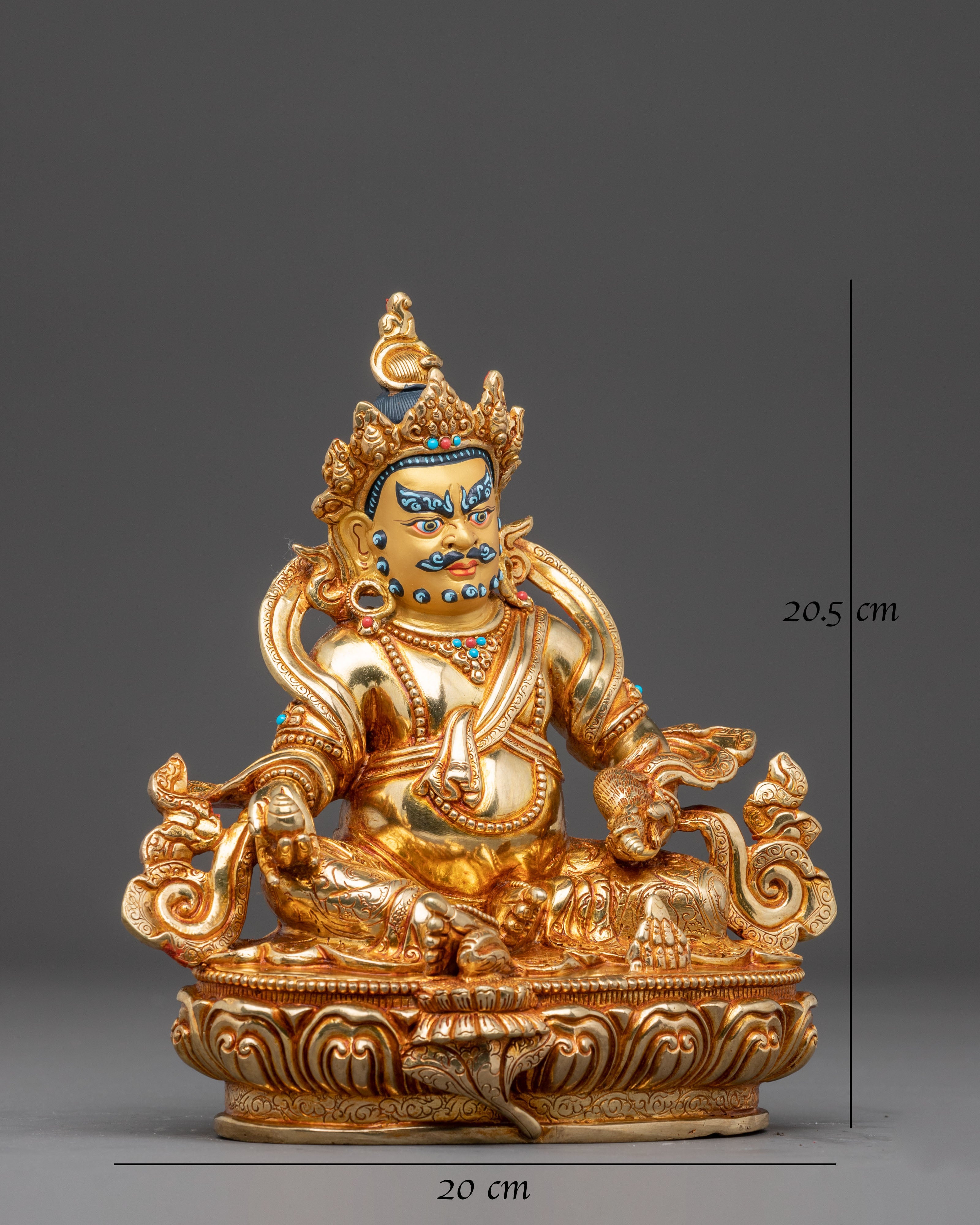 Handmade Dzambhala Statue for Abundance | Wealth and Prosperity Deity