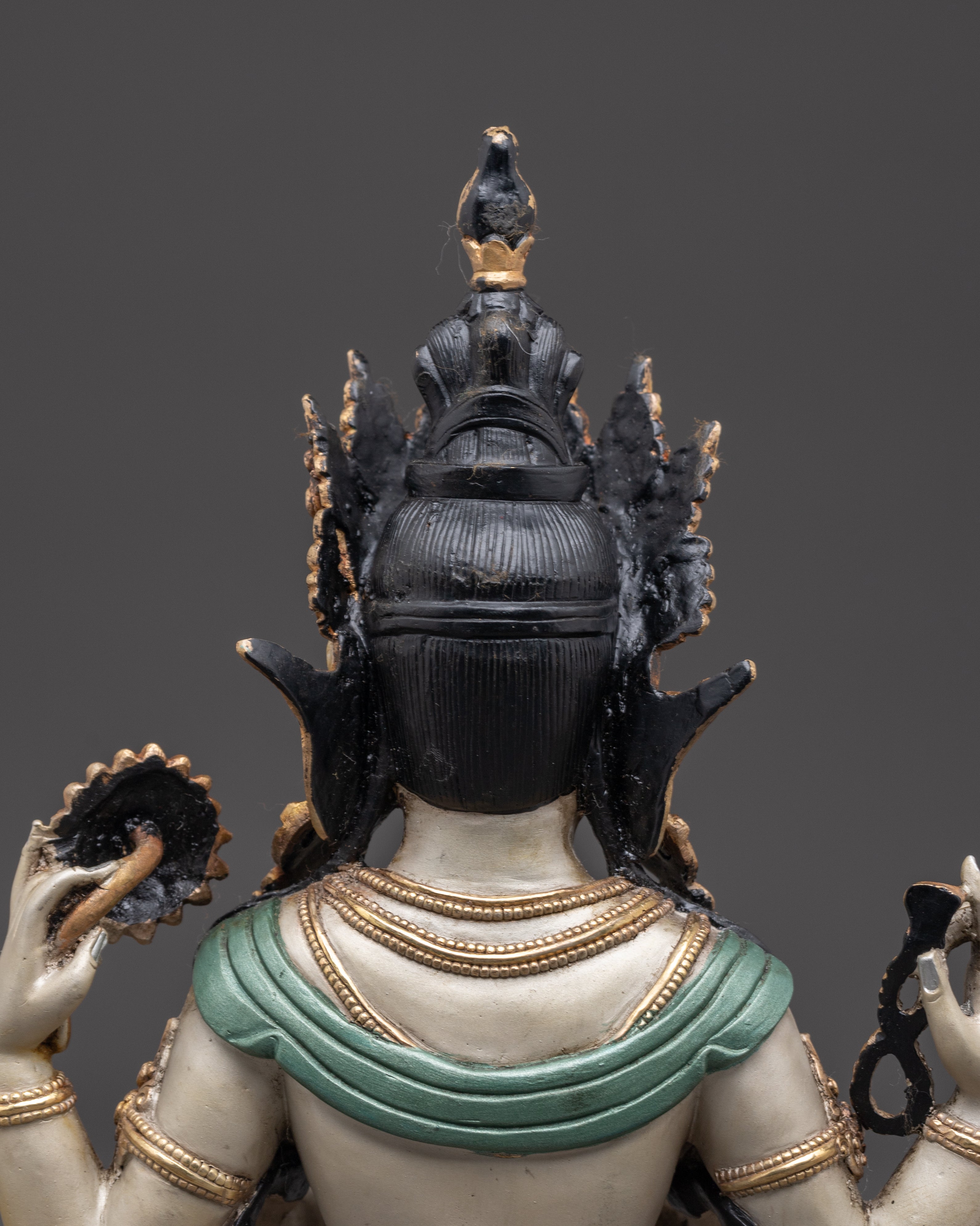 Handmade Sculpture of Bodhisattva Chenrezig | Compassion Deity