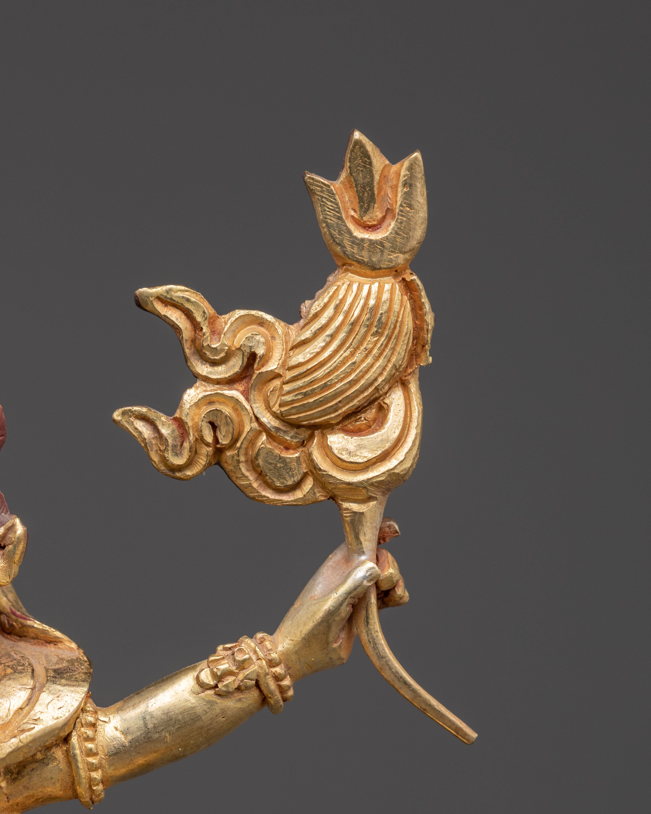 Fierce Protector Deity White Mahakala Statue | Guardian of Dharma