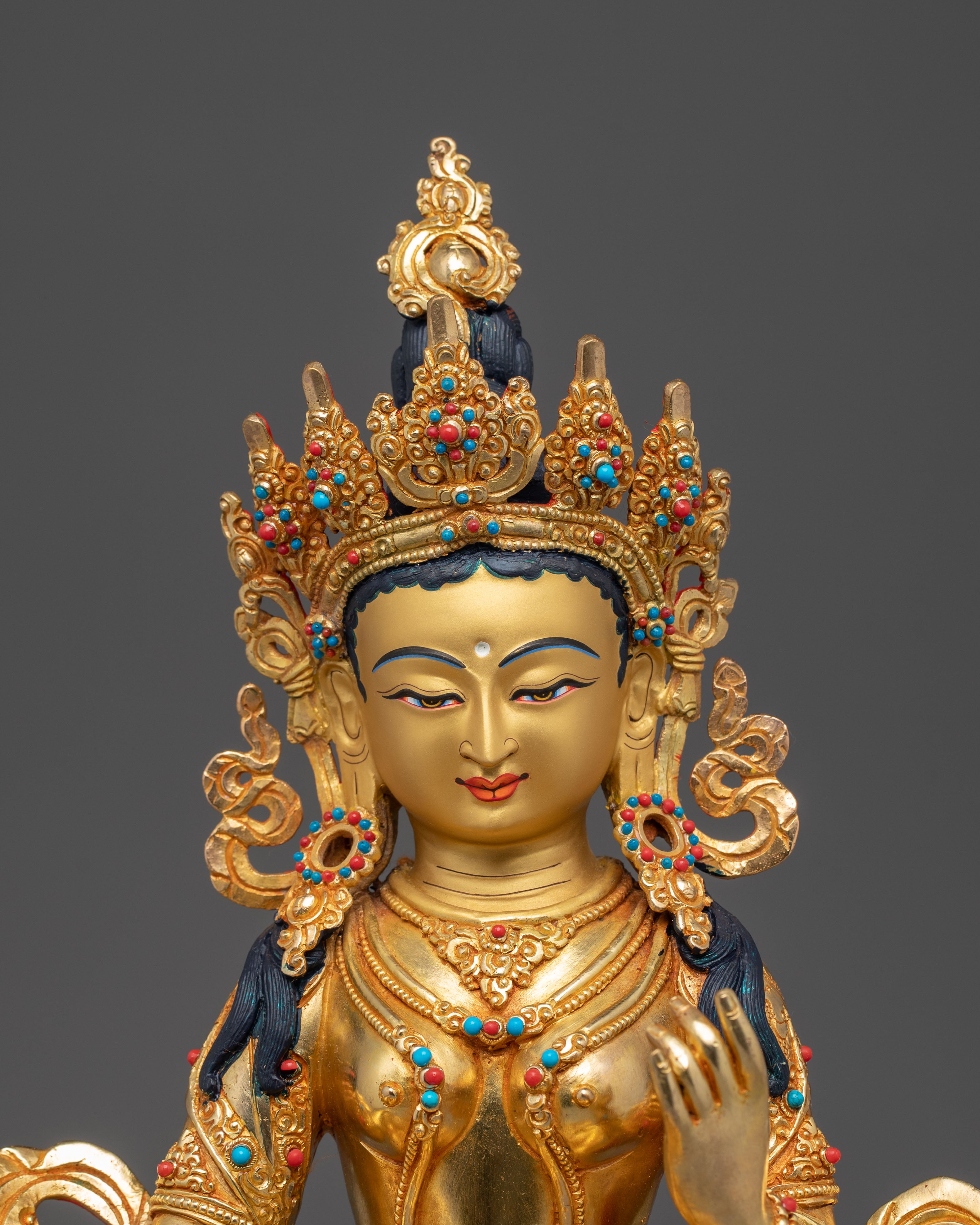 Handmade Saraswati Statue, Goddess of Wisdom | Nepali Handcrafted Icon