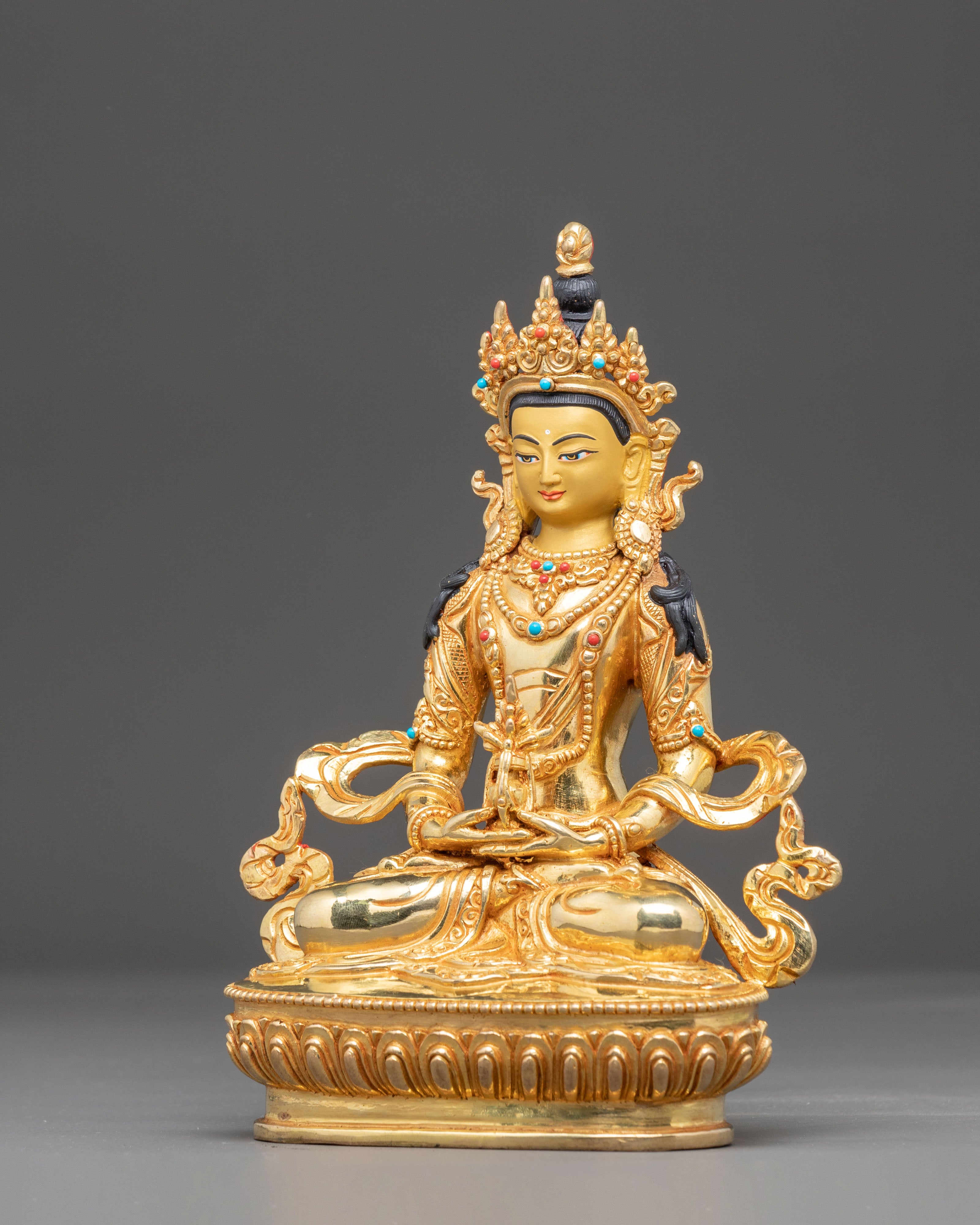 Amitayus Sculpture: Buddha of Infinite Life | Nepalese Handmade Art