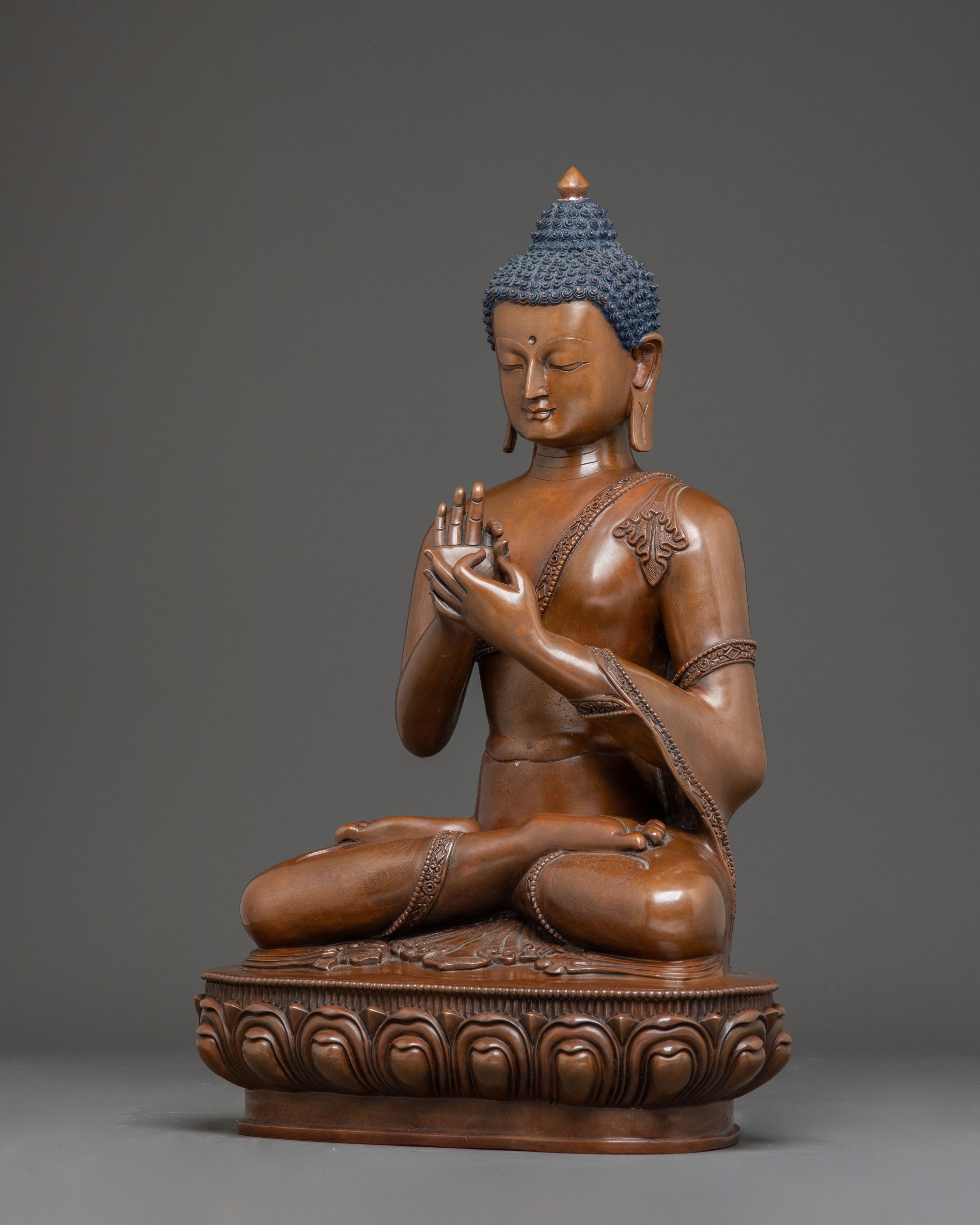 Handcrafted Vairocana Sculpture: The Cosmic Buddha | Meditation Altar