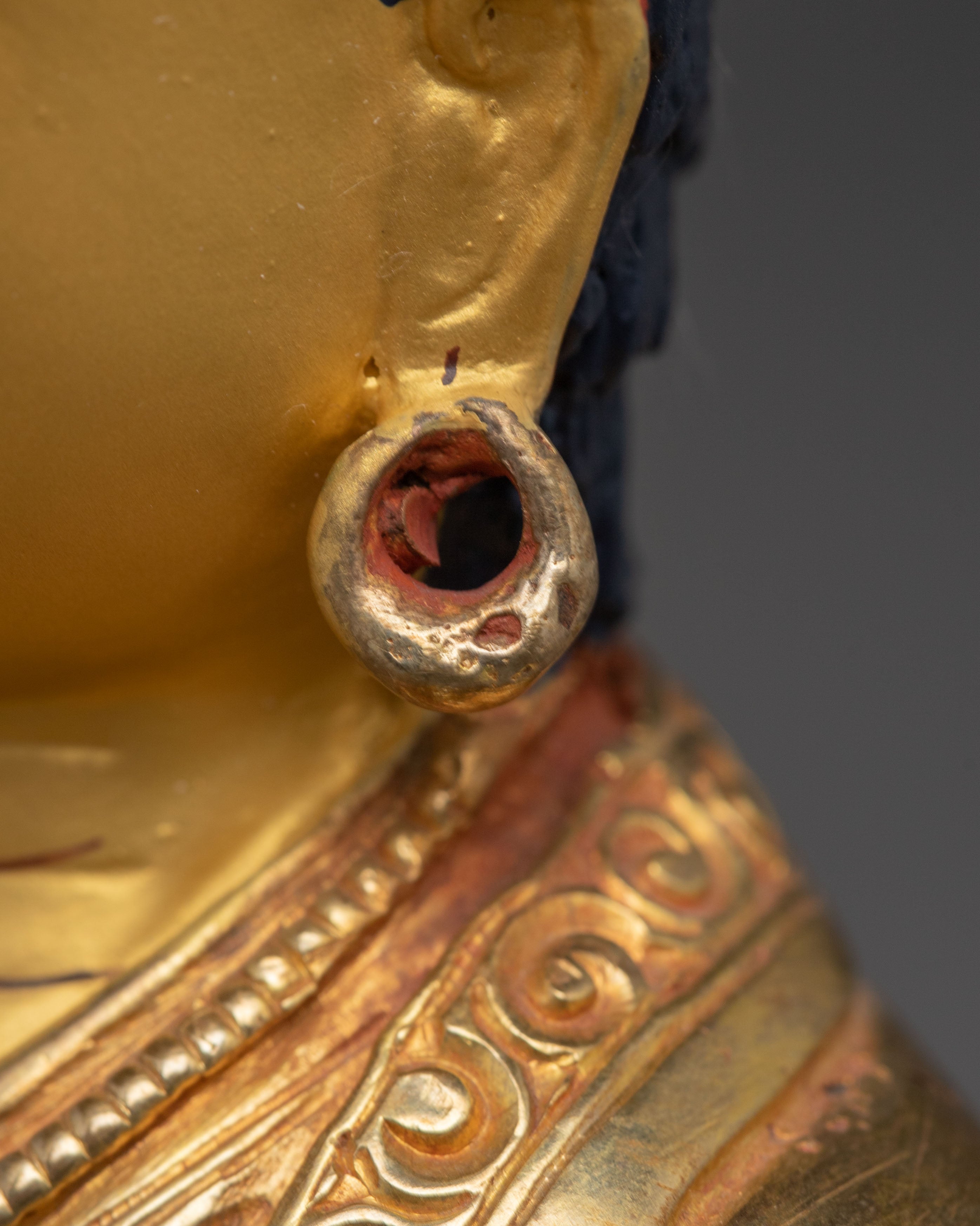 Golden Buddhist Masters Statue Set | Three Enlightened Masters