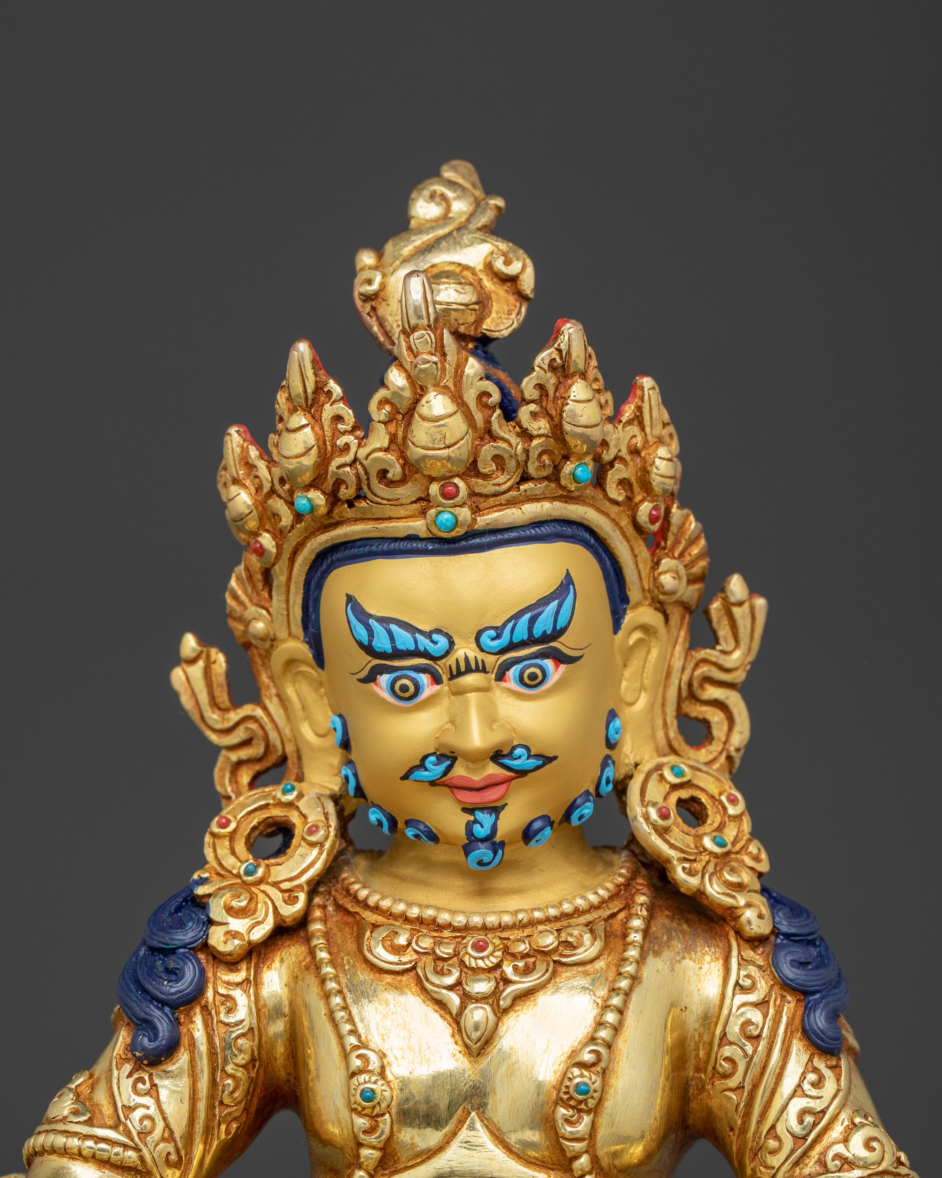 Sculpture of Dzambhala: Buddhist Wealth Icon | Home Altar Decor