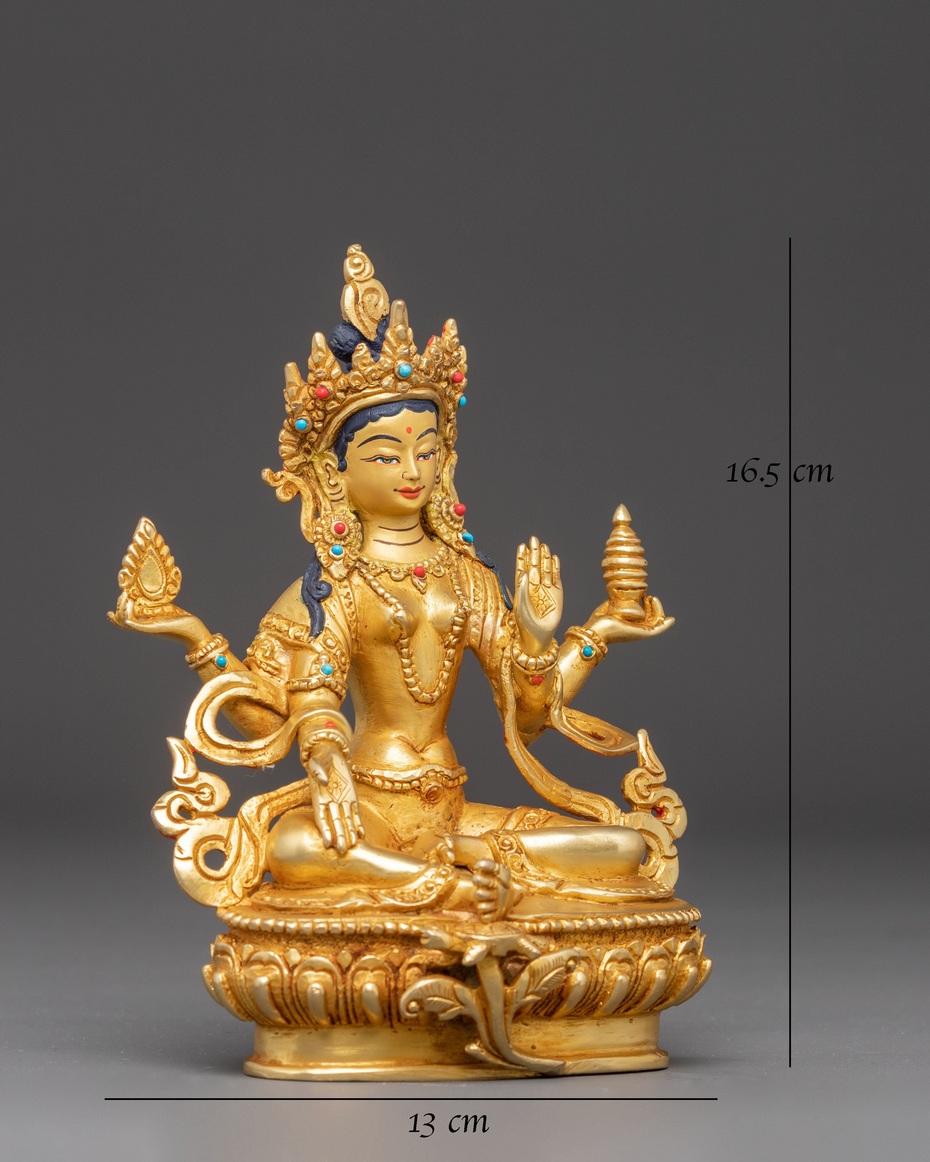 Laxmi Devi Golden Statue | Hindu Goddess of Wealth and Prosperity