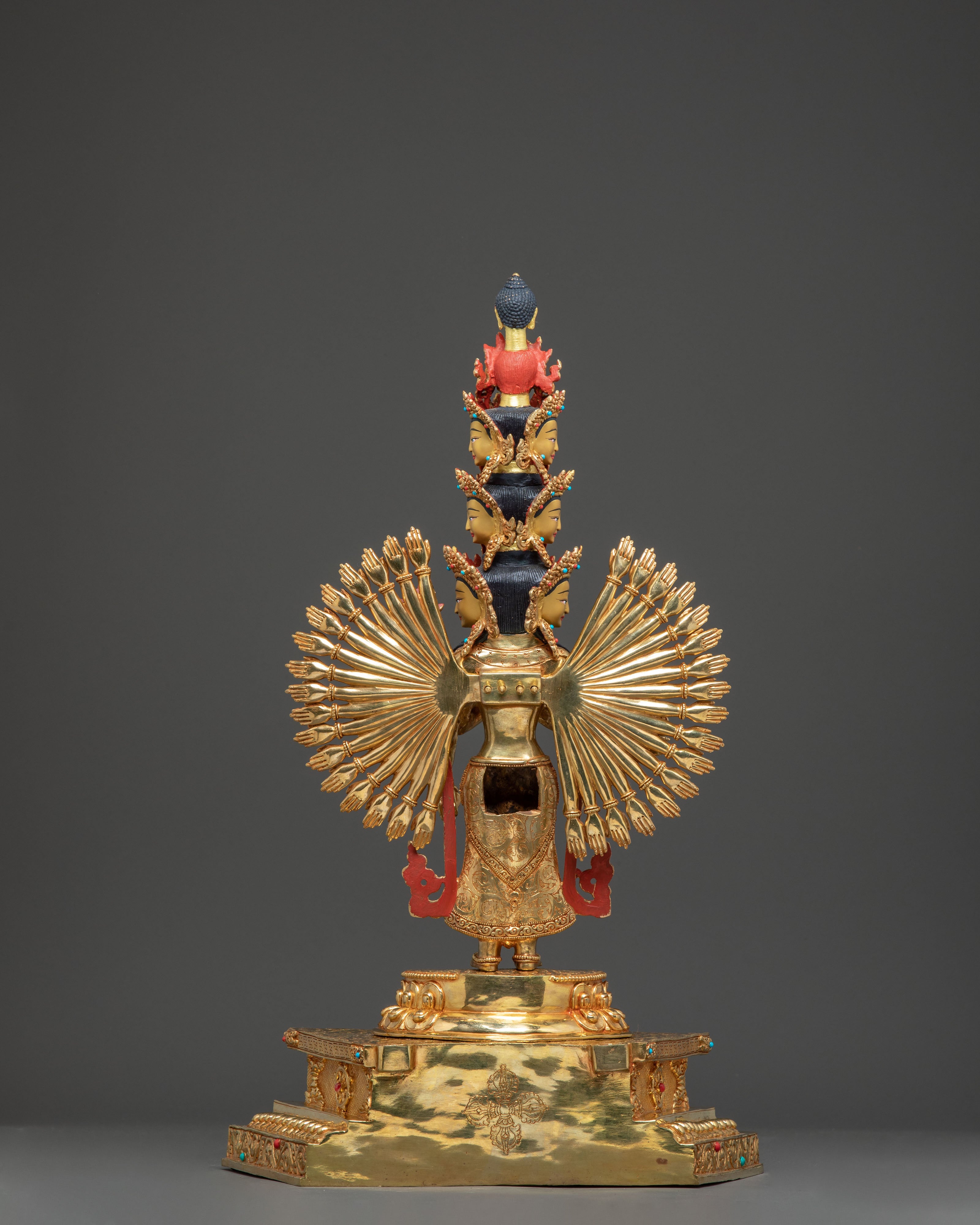 Handmade Compassionate 1000 Armed Chenrezig Statue | Tibetan Buddhist Art