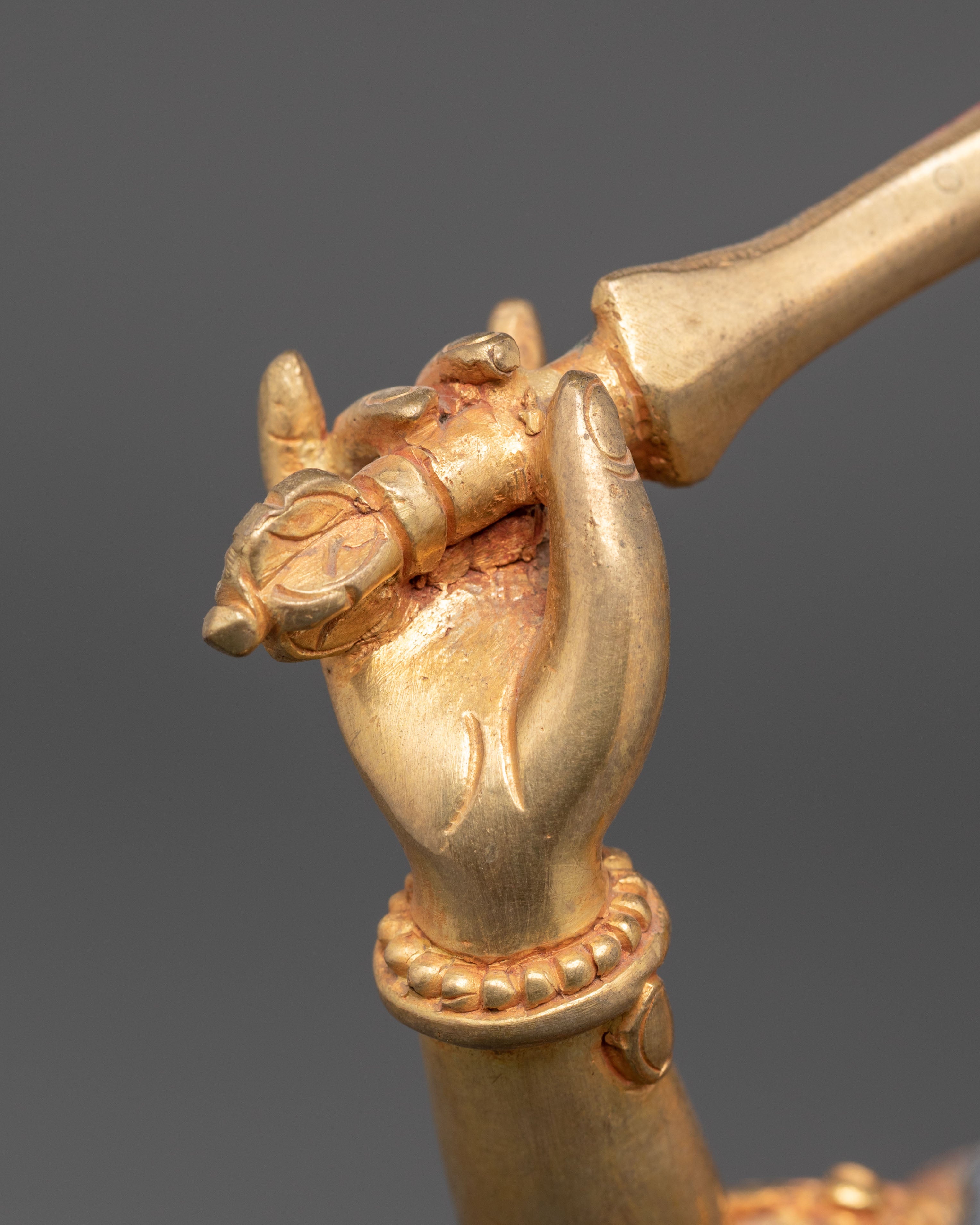 Manjushri Guardian of Knowledge Handcrafted Nepali Figure | Sculpture for Altar