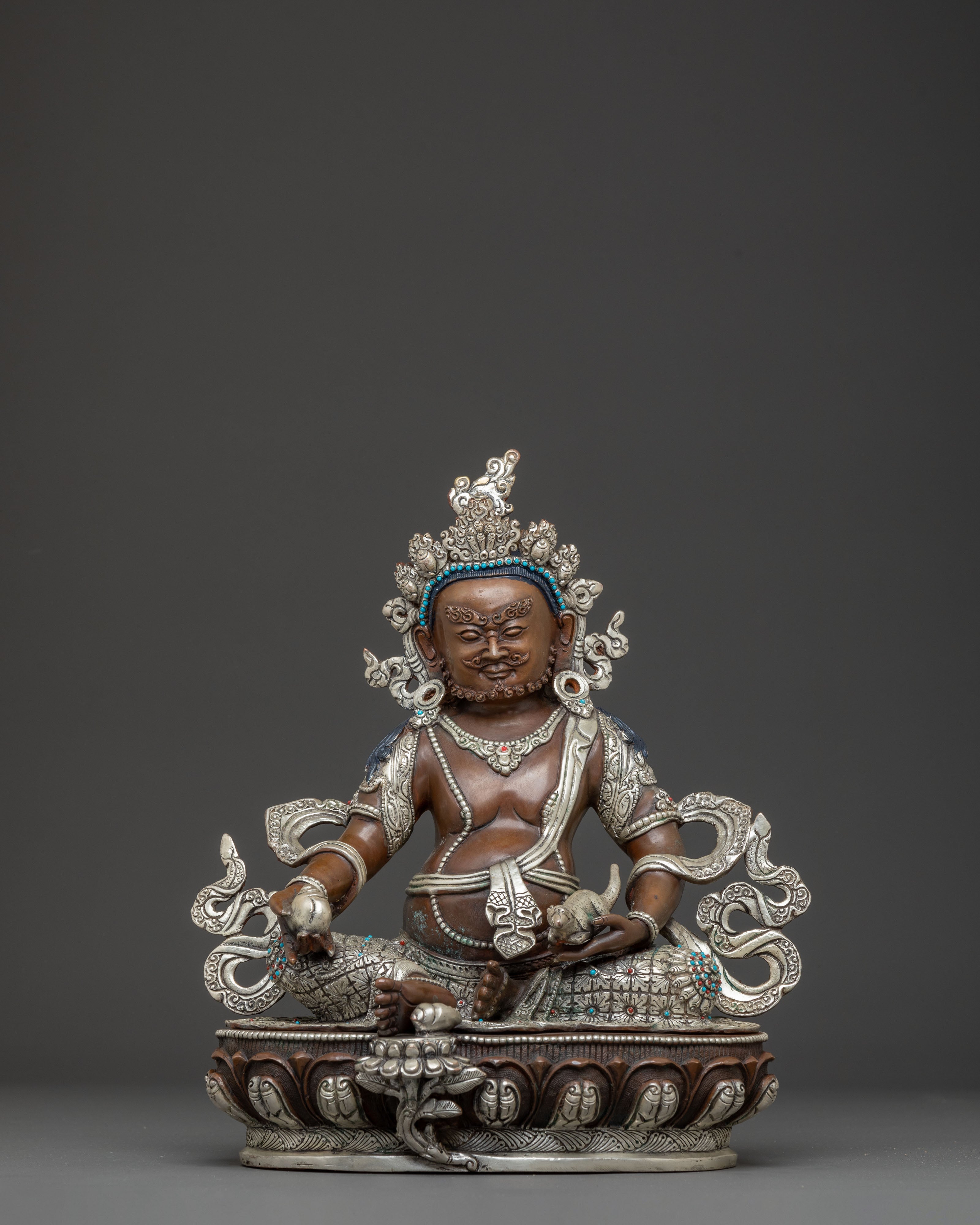 Handcrafted Dzambhala Art: Buddhist Deity of Wealth | Prosperity Icon