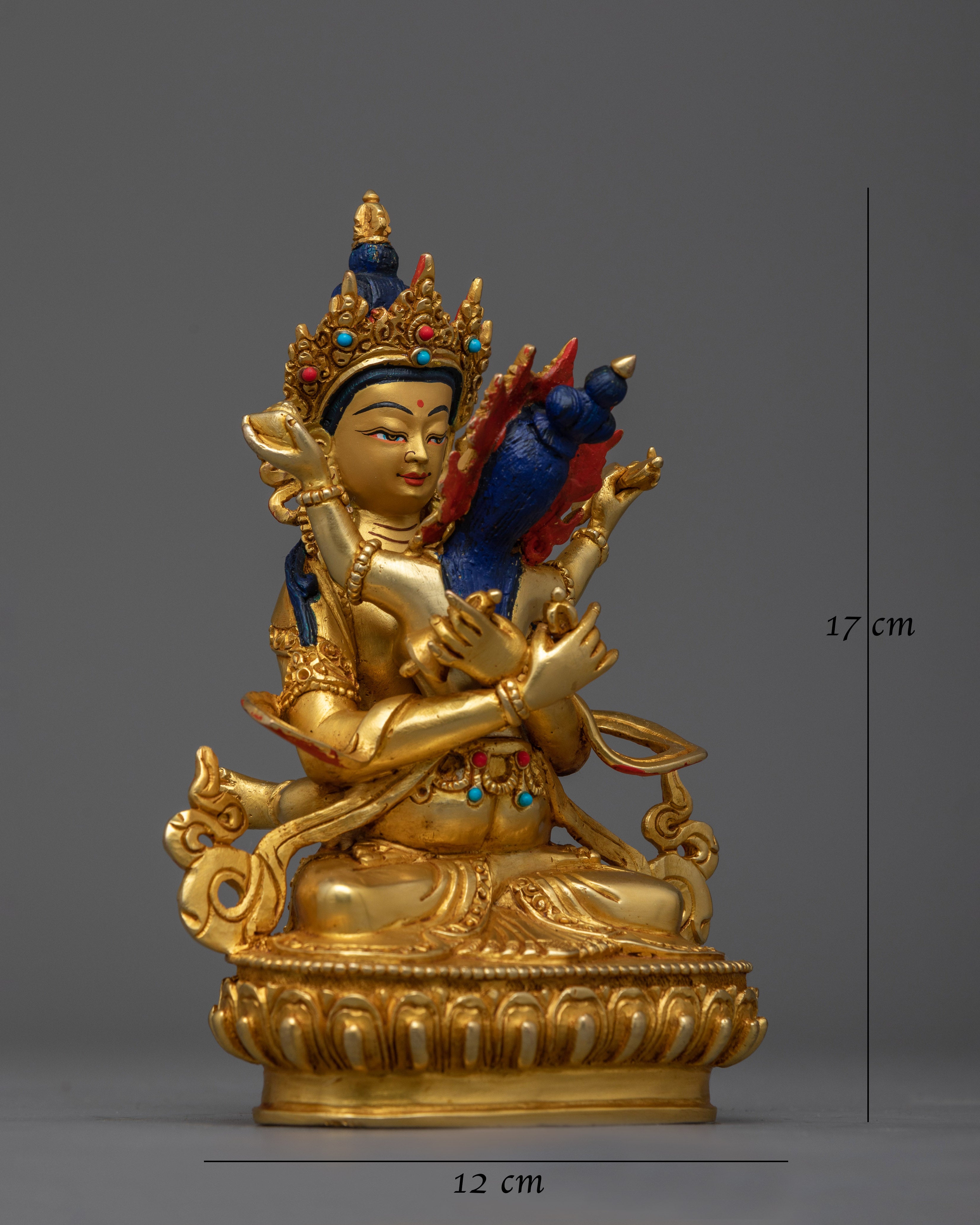 Vajradhara with His Consort Statue | A Symbol of Ultimate Unity and Enlightenment