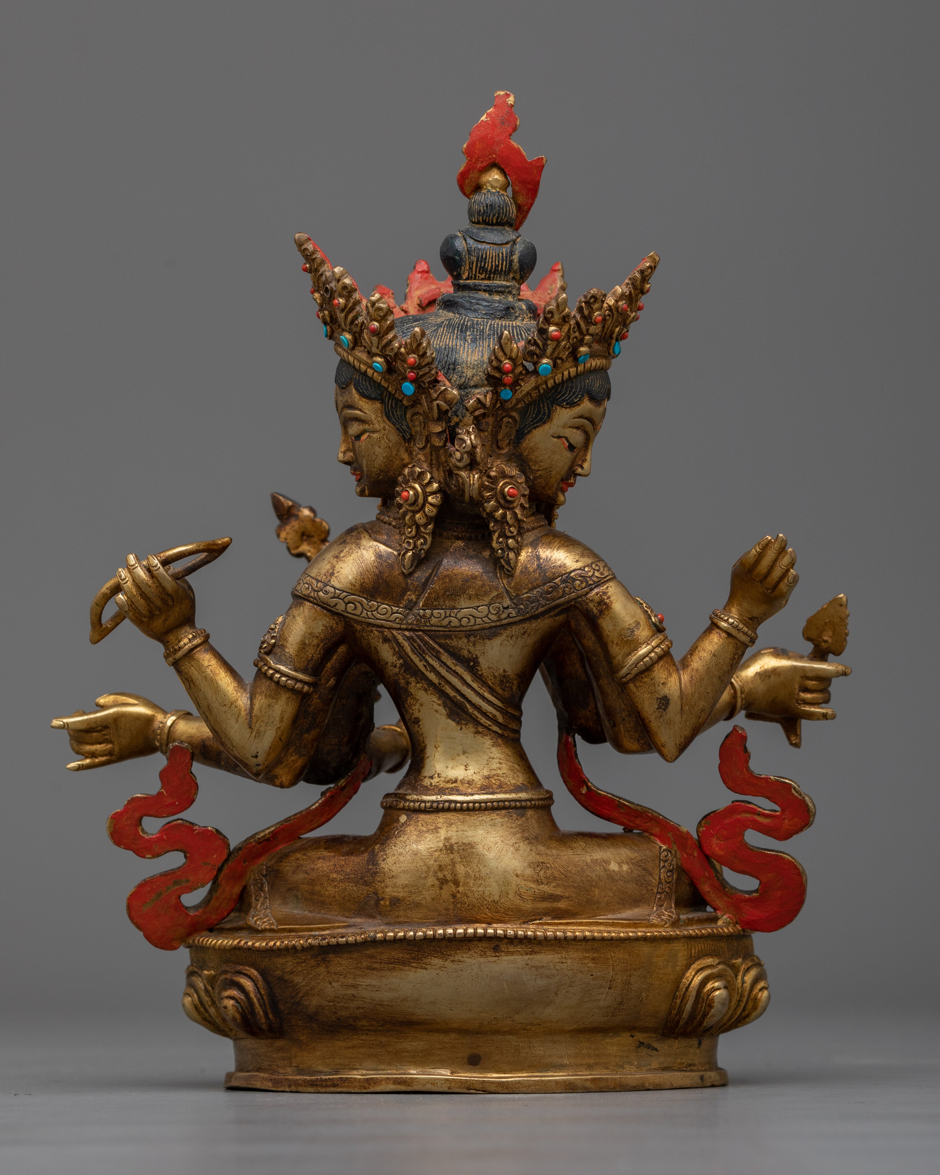 Maha Sitavati Antique Gold-Gilded Statue | A Symbol of Serenity and Wisdom