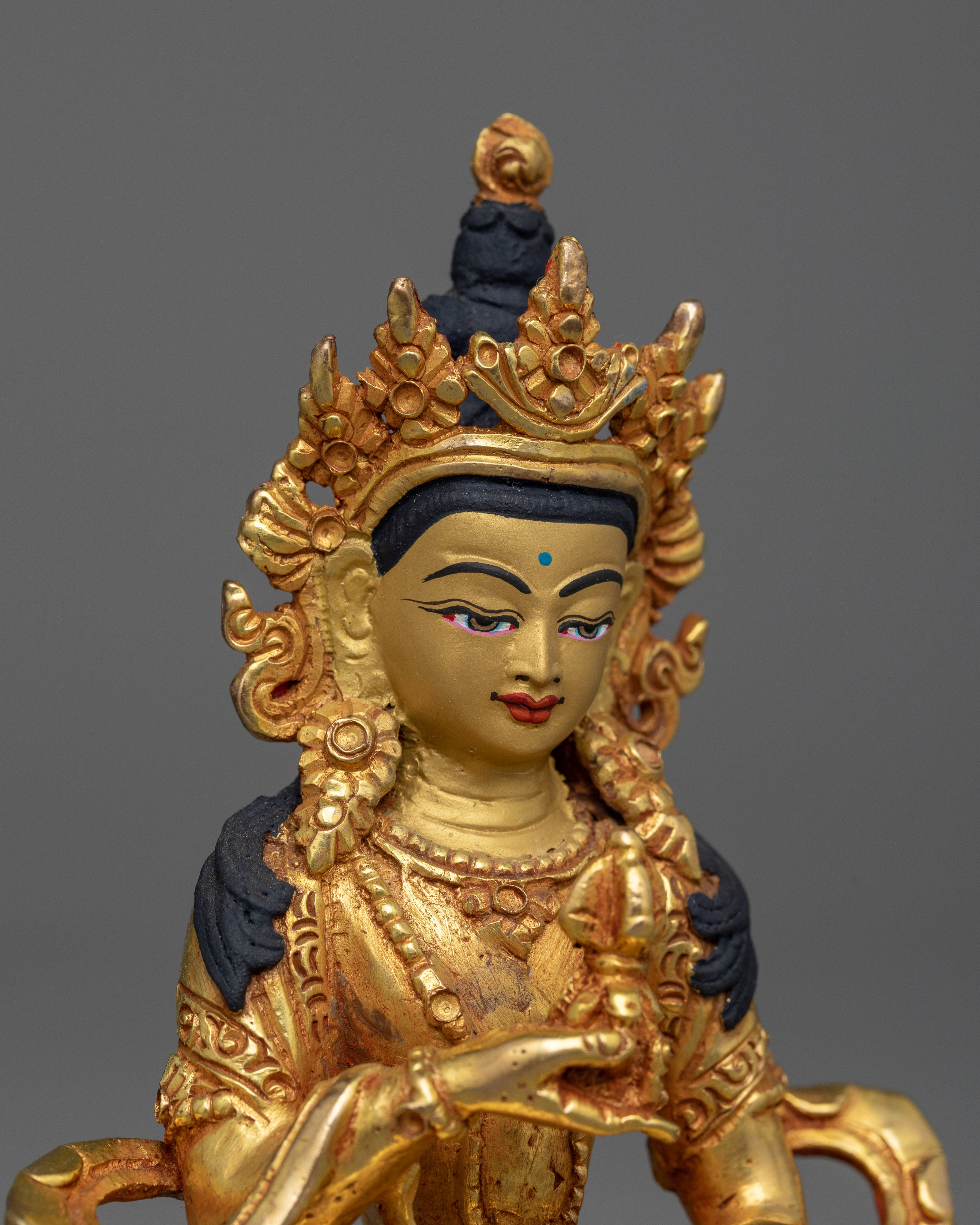 Vajrasattva Gold-Gilded Copper Statue | A Symbol of Purification and Enlightenment