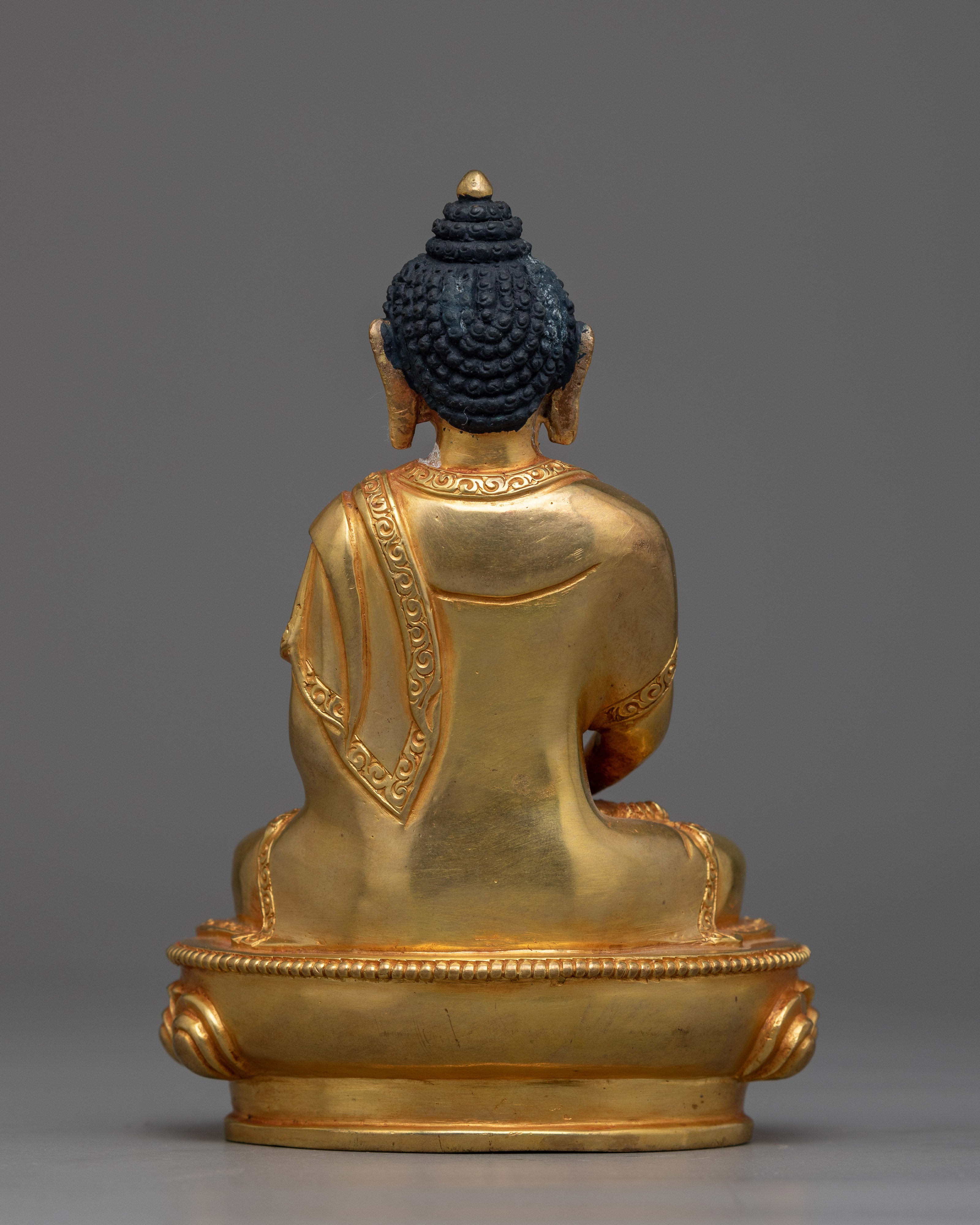 Amitabha Buddha Gold-Gilded 14cm Statue | A Beacon of Infinite Light and Compassion