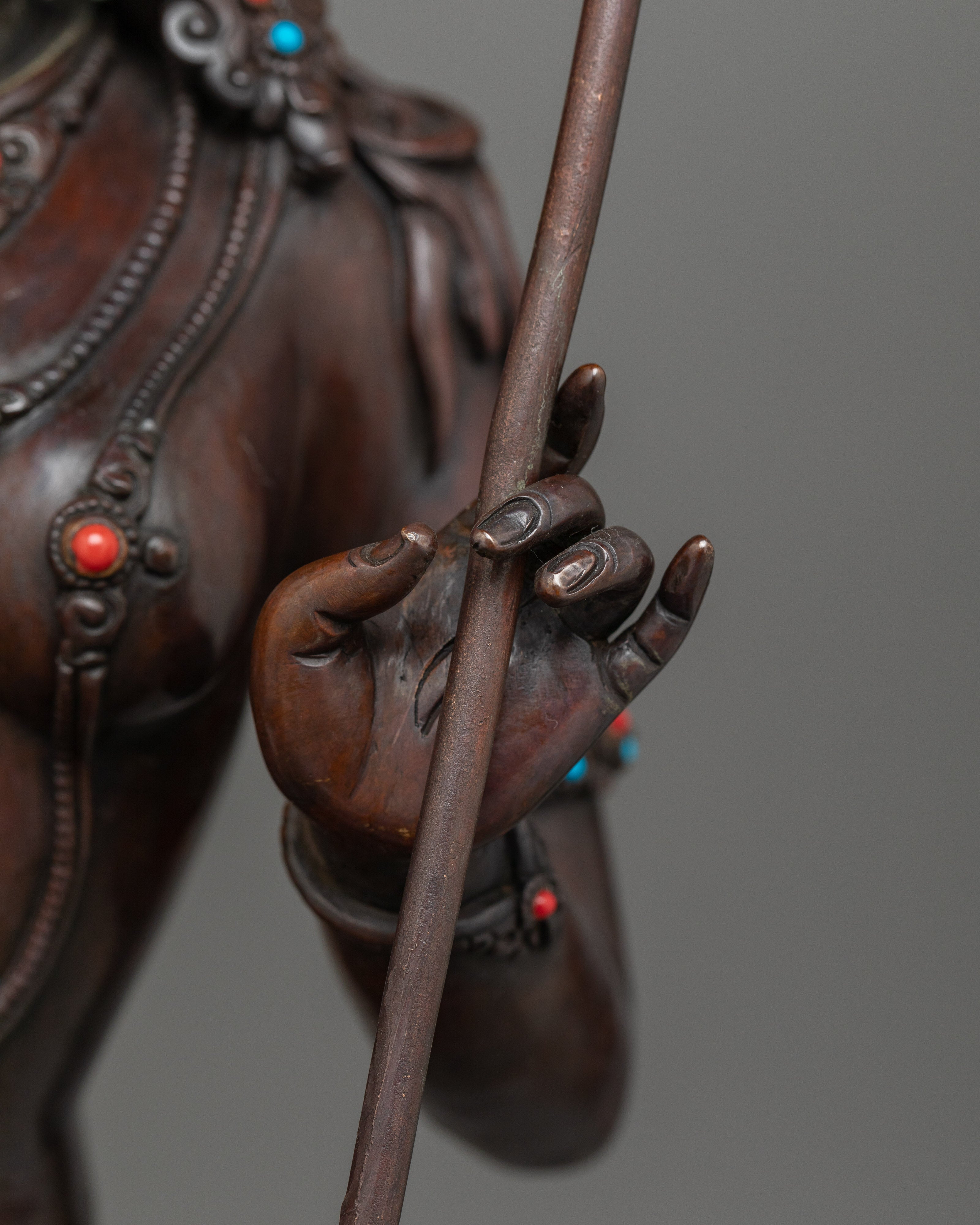 Dukar Beautiful Darken Oxidized Statue | A Symbol of Protection and Serenity