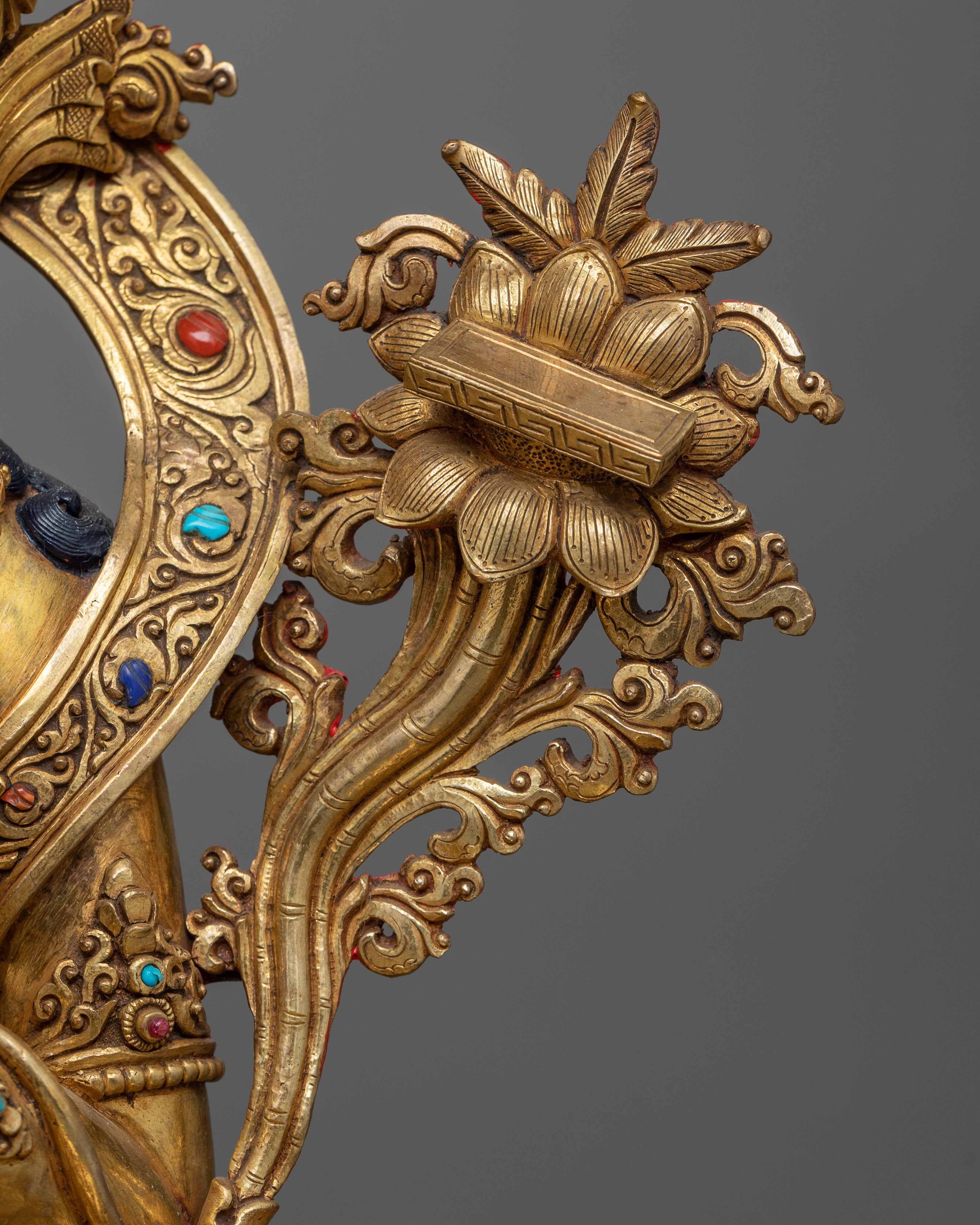 Insight Wisdom Deity Manjushri 53cm Statue | Embodiment of Knowledge and Enlightenment