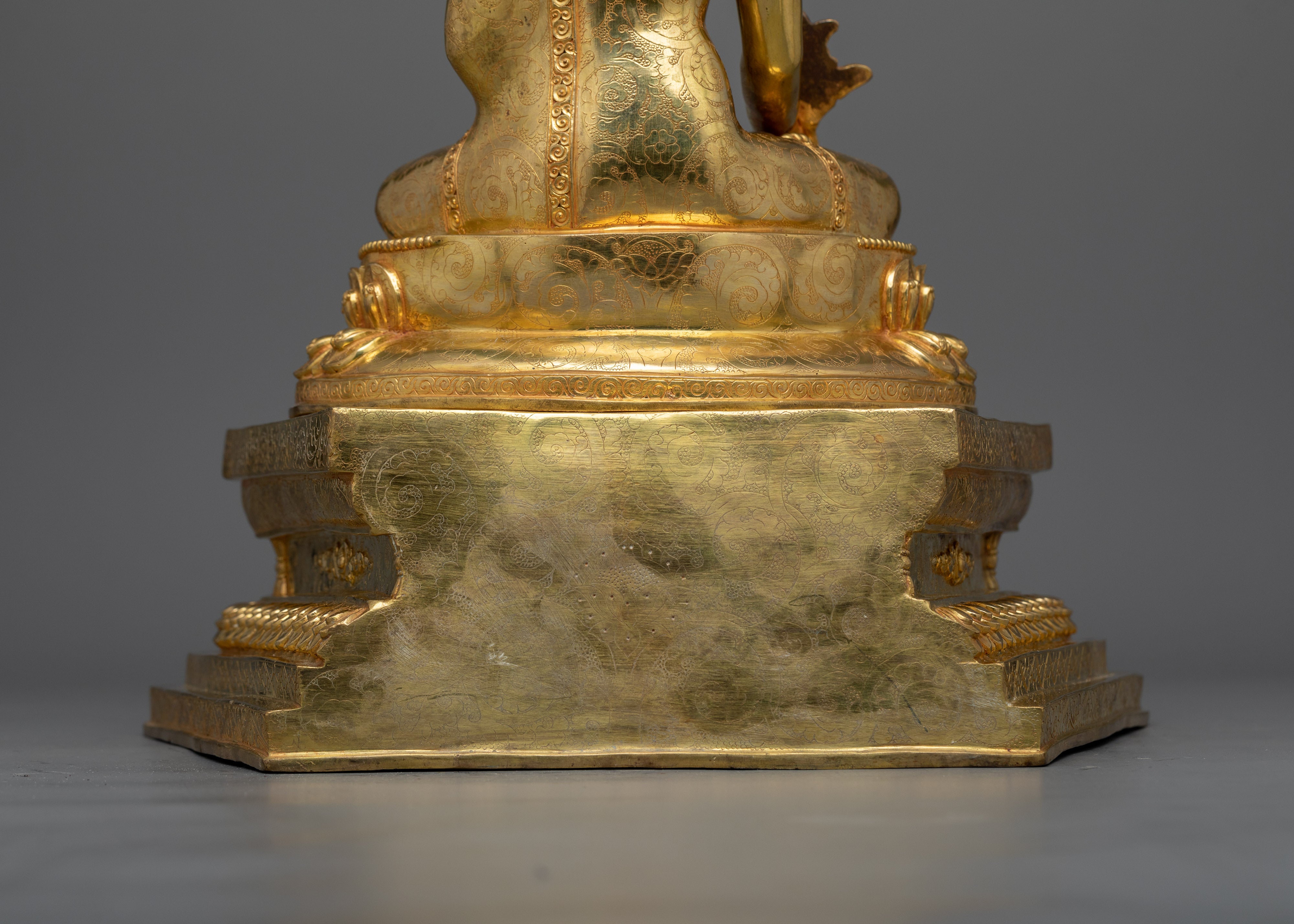 Medicine Buddha 24K Gold Gilded Statue | Symbol of Healing and Compassion Buddha