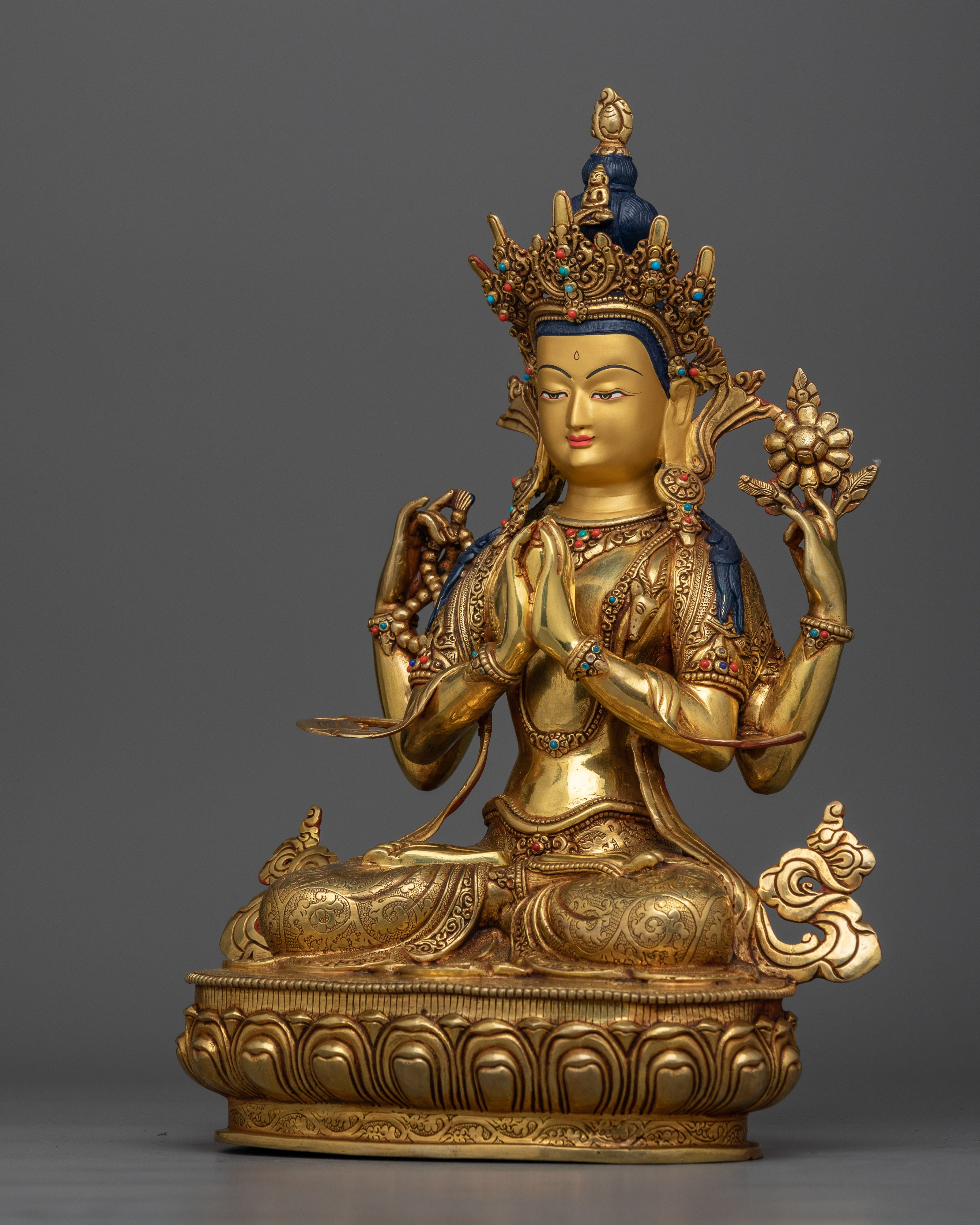 24k-gold-gilded-chenrezig