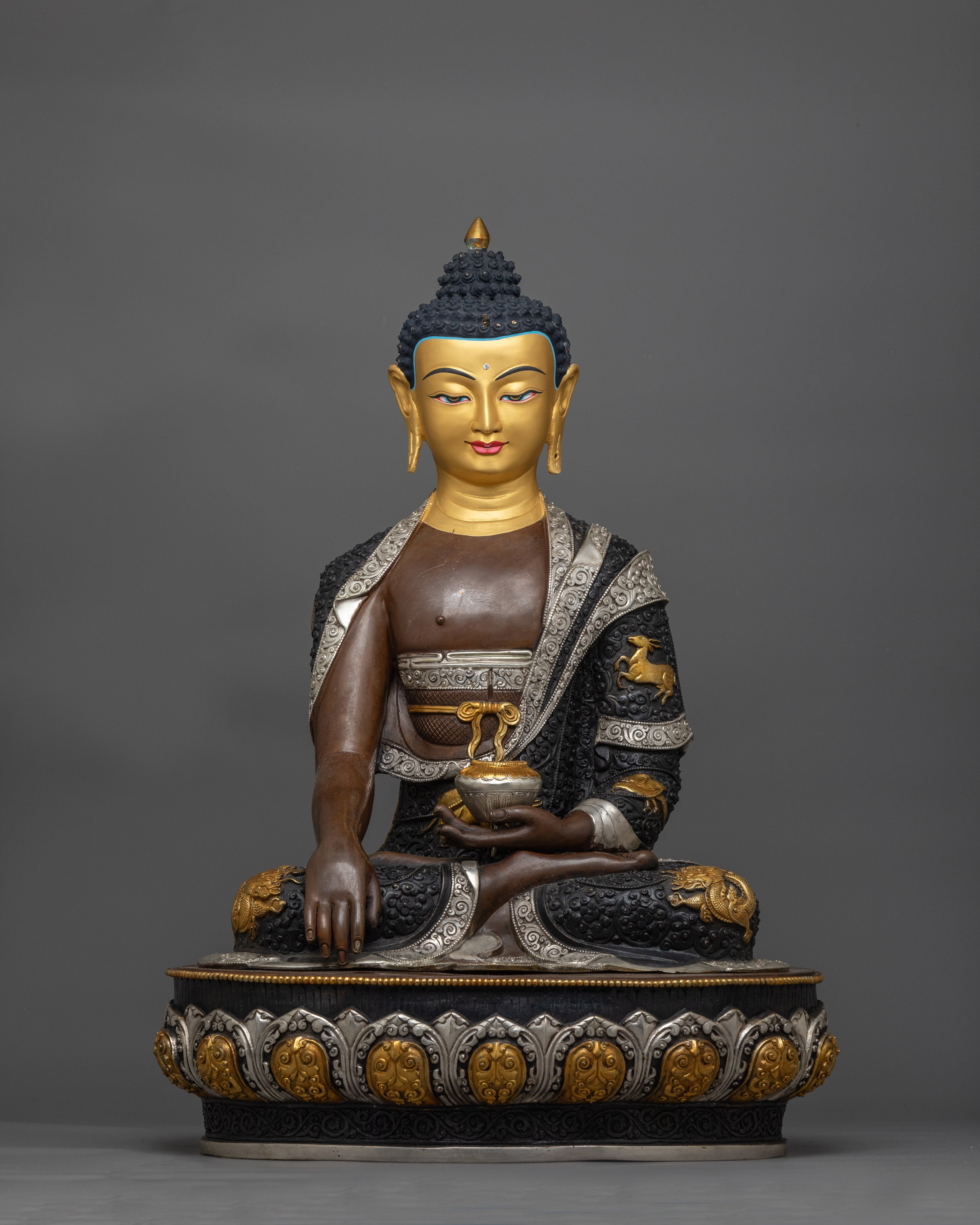 crown-shakyamuni-buddha-gold-and-silver-plated