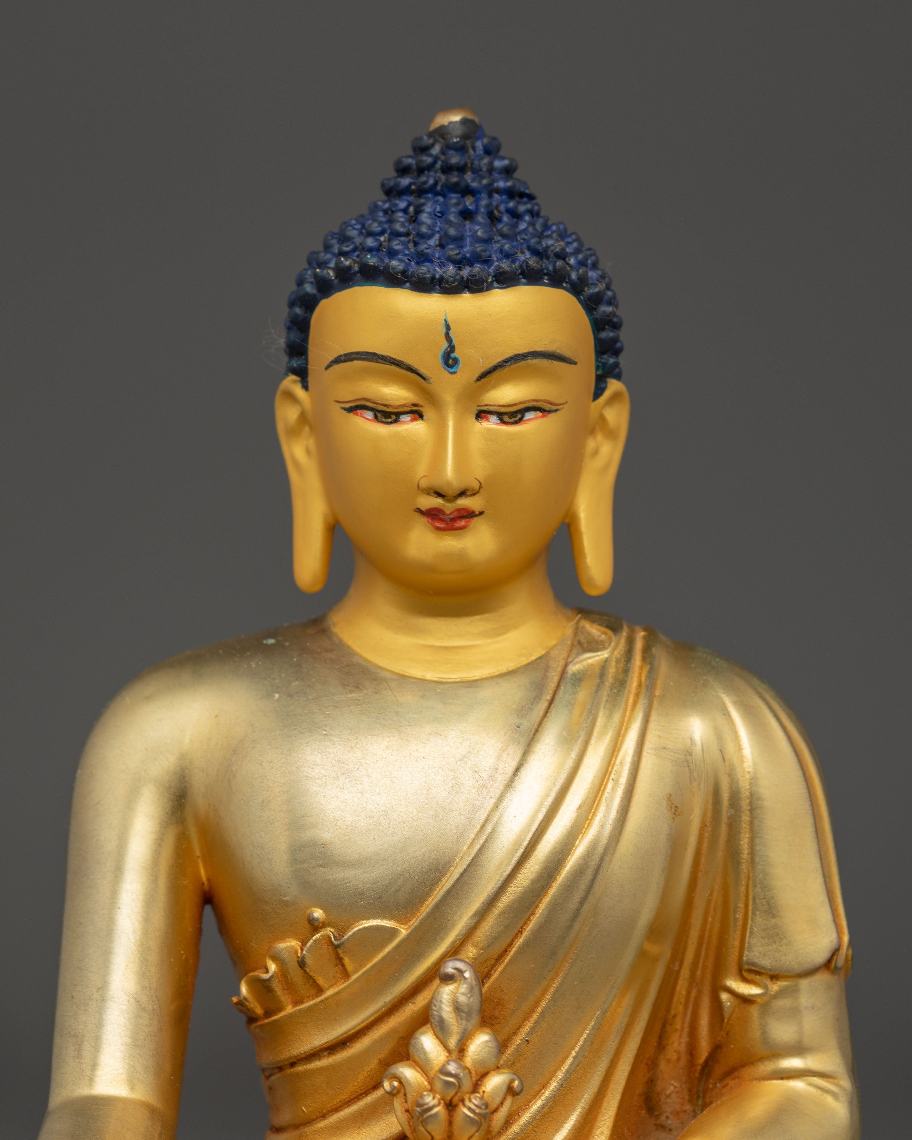 Medicine Buddha Statue for Spritual Healing | Gold Electro Plated Figurine