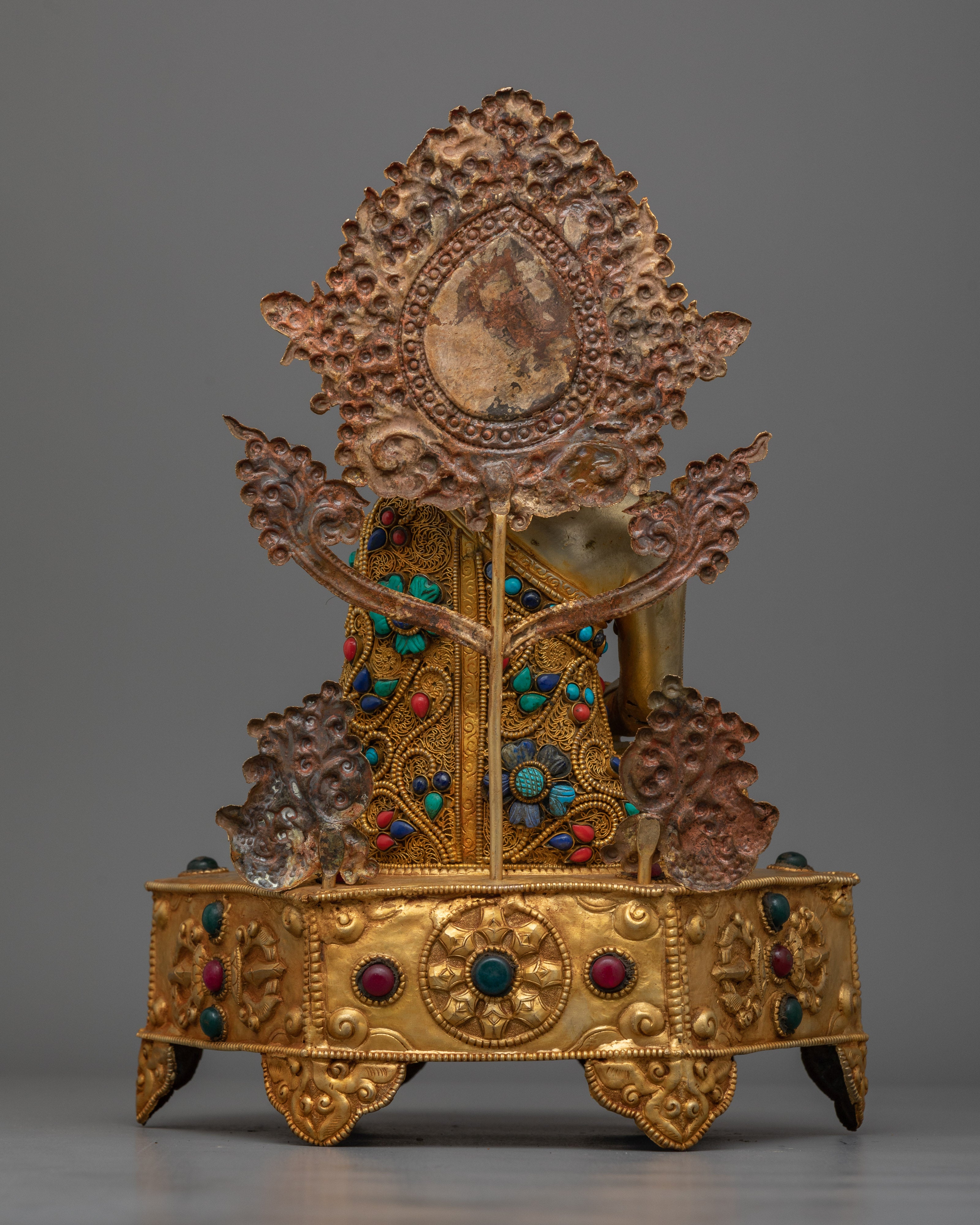 Amitabha Buddha Gemstones-Decorated Statue | Embodiment of Infinite Light