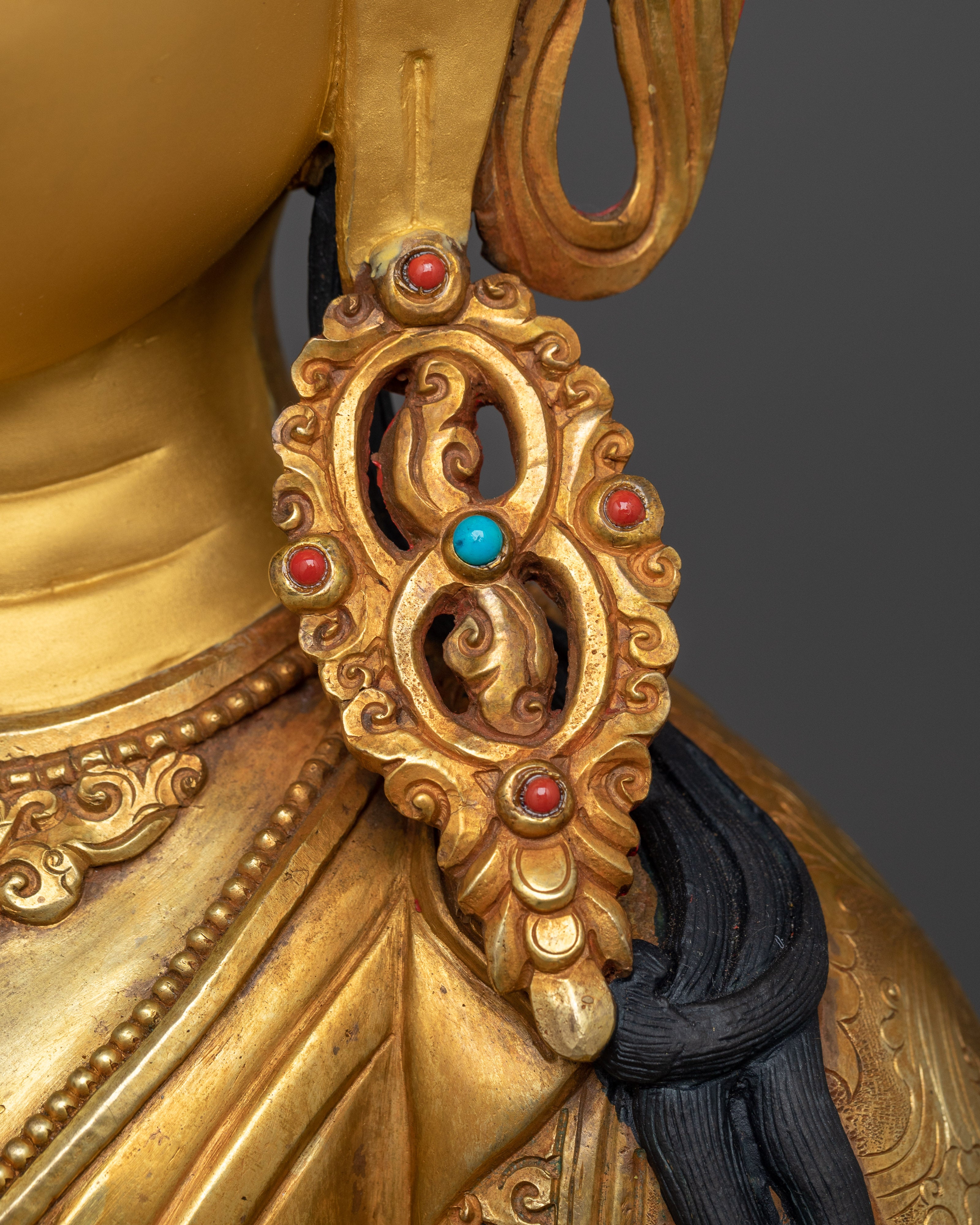 Vajrasattva Nepali Handcrafted Buddhist Deity Statue | Symbol of Purification