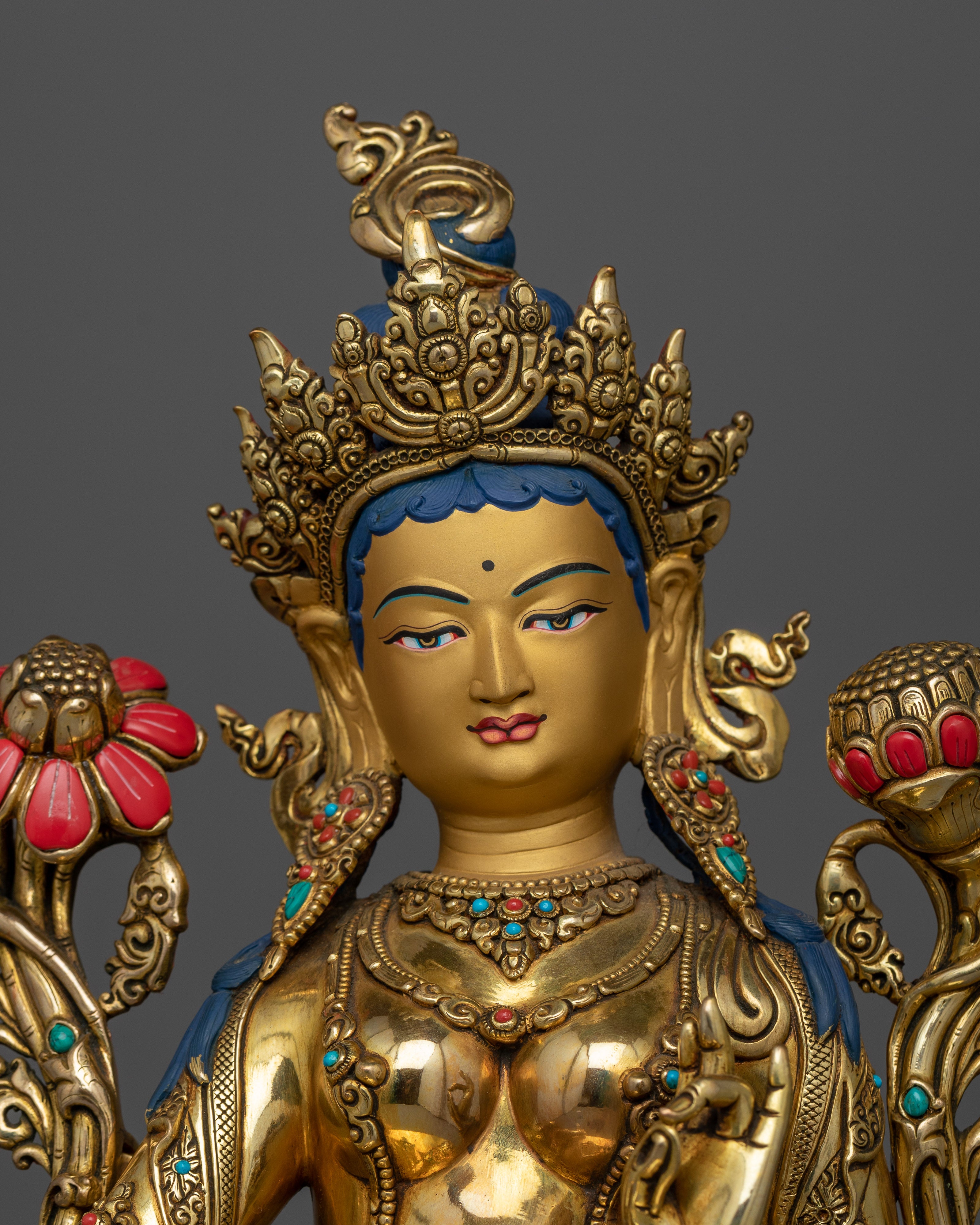 green-tara-beautifully-decorated-with-gemstone