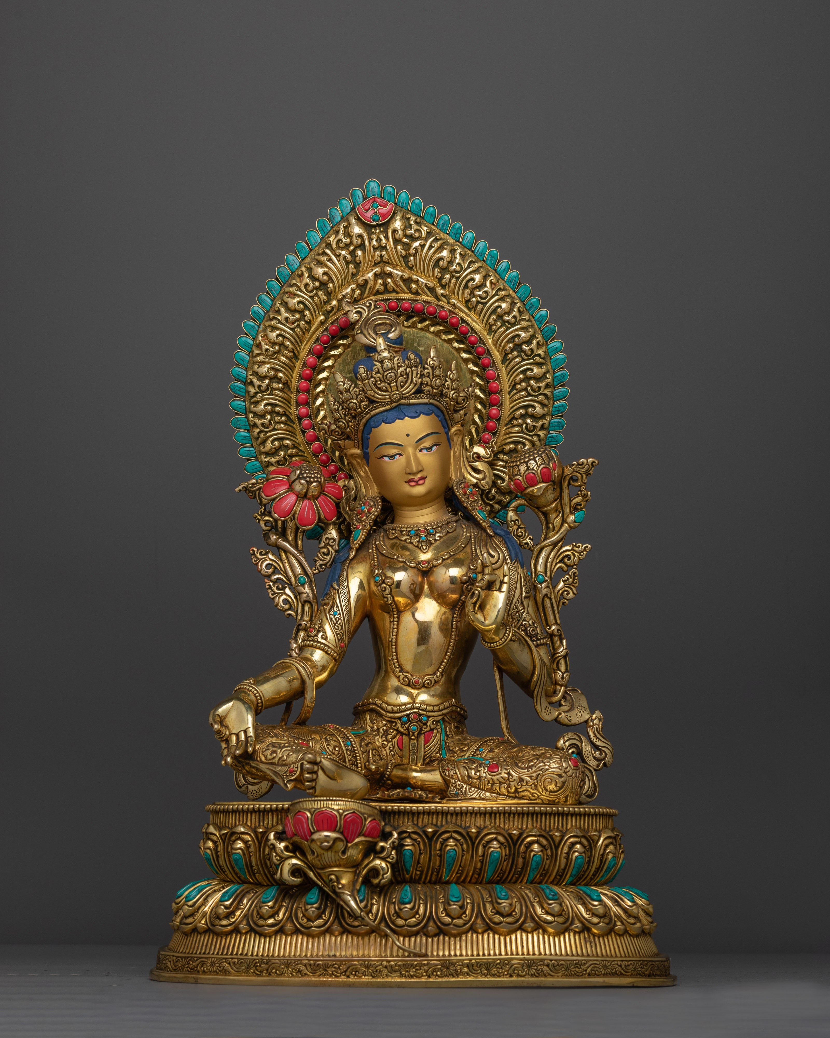 green-tara-beautifully-decorated-with-gemstone