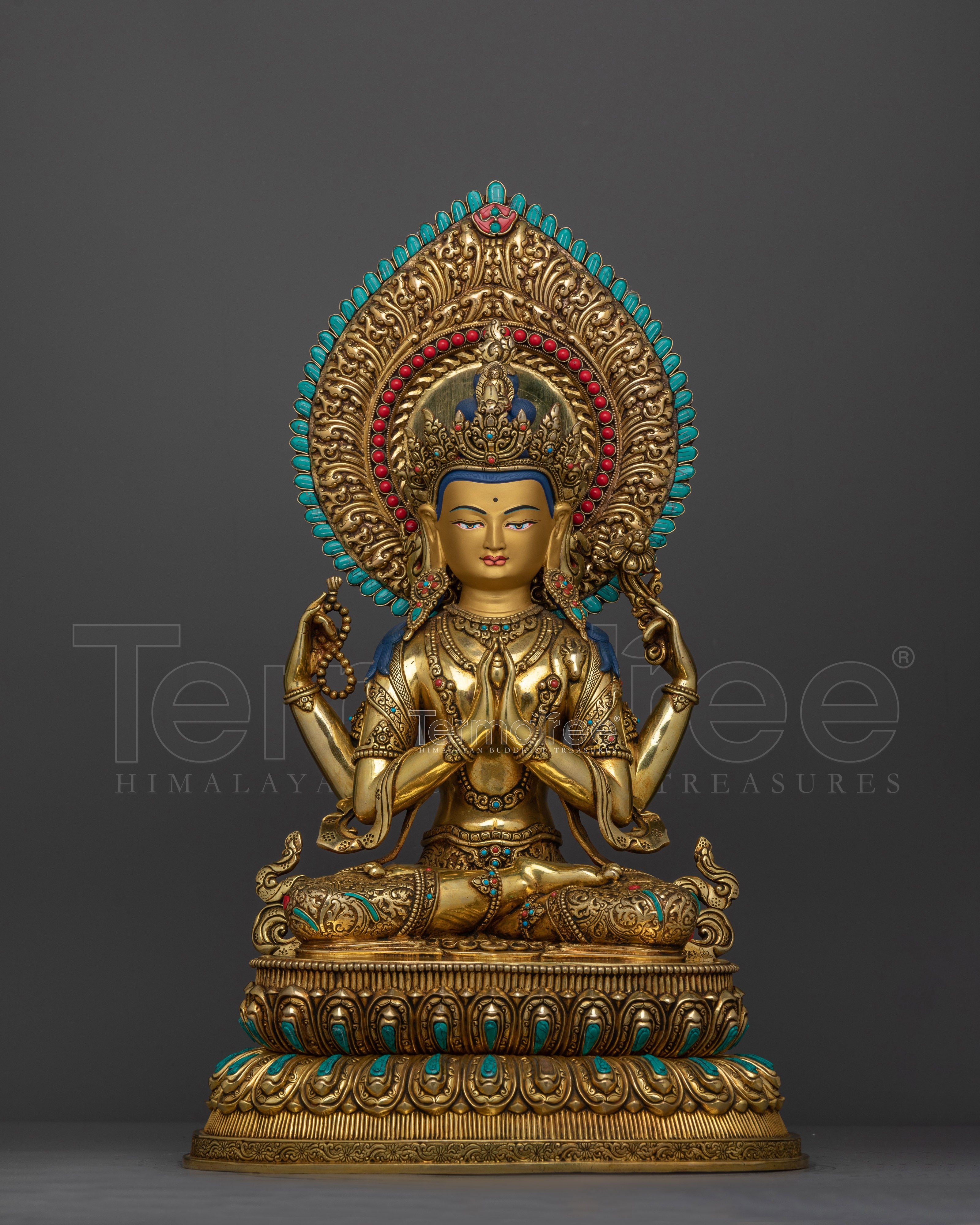 Chenrezig Handcrafted Graceful Statue | A Vision of Spiritual Elegance