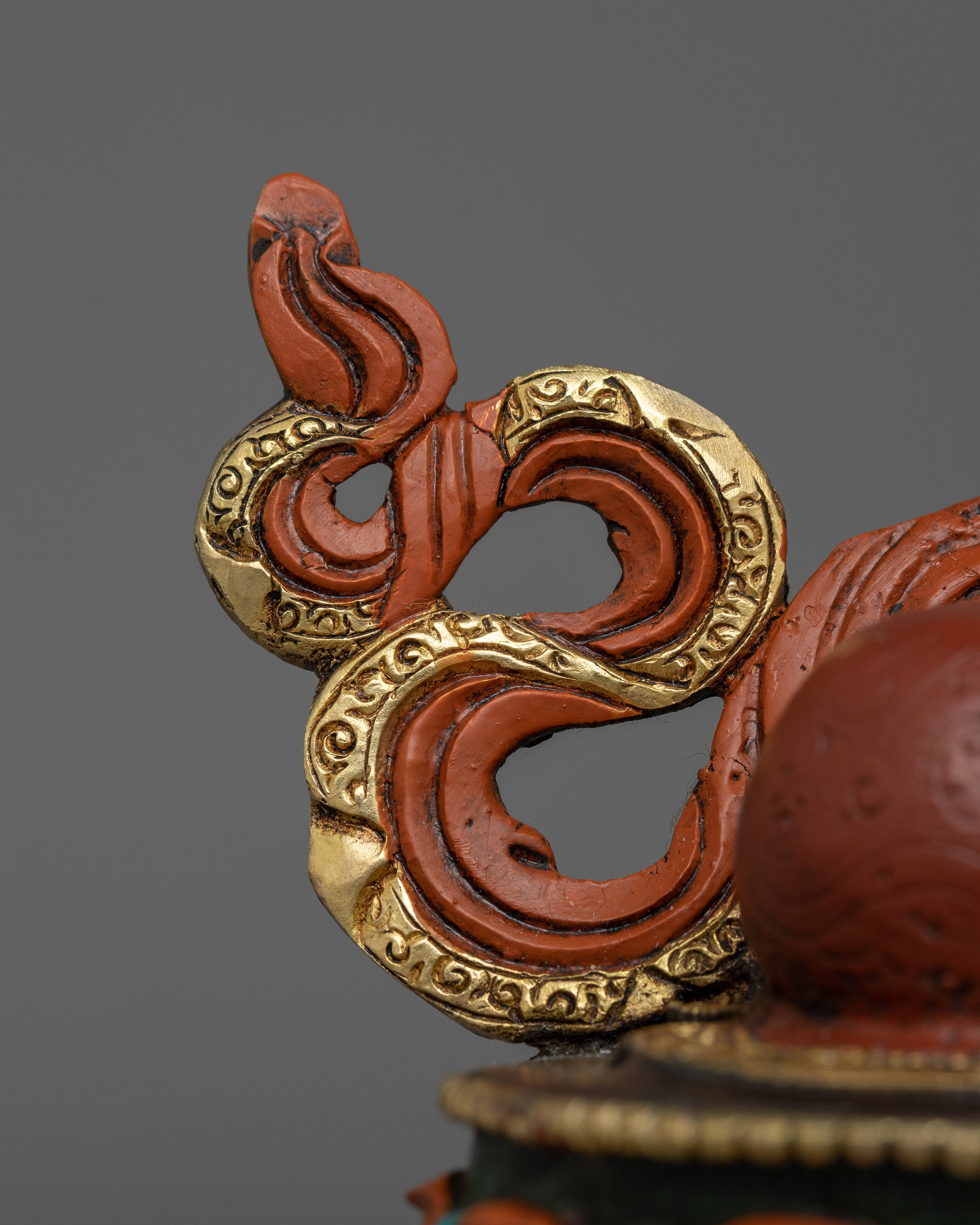 Insight Deity Manjushri Colored Statue | Beautifully Handcrafted Art