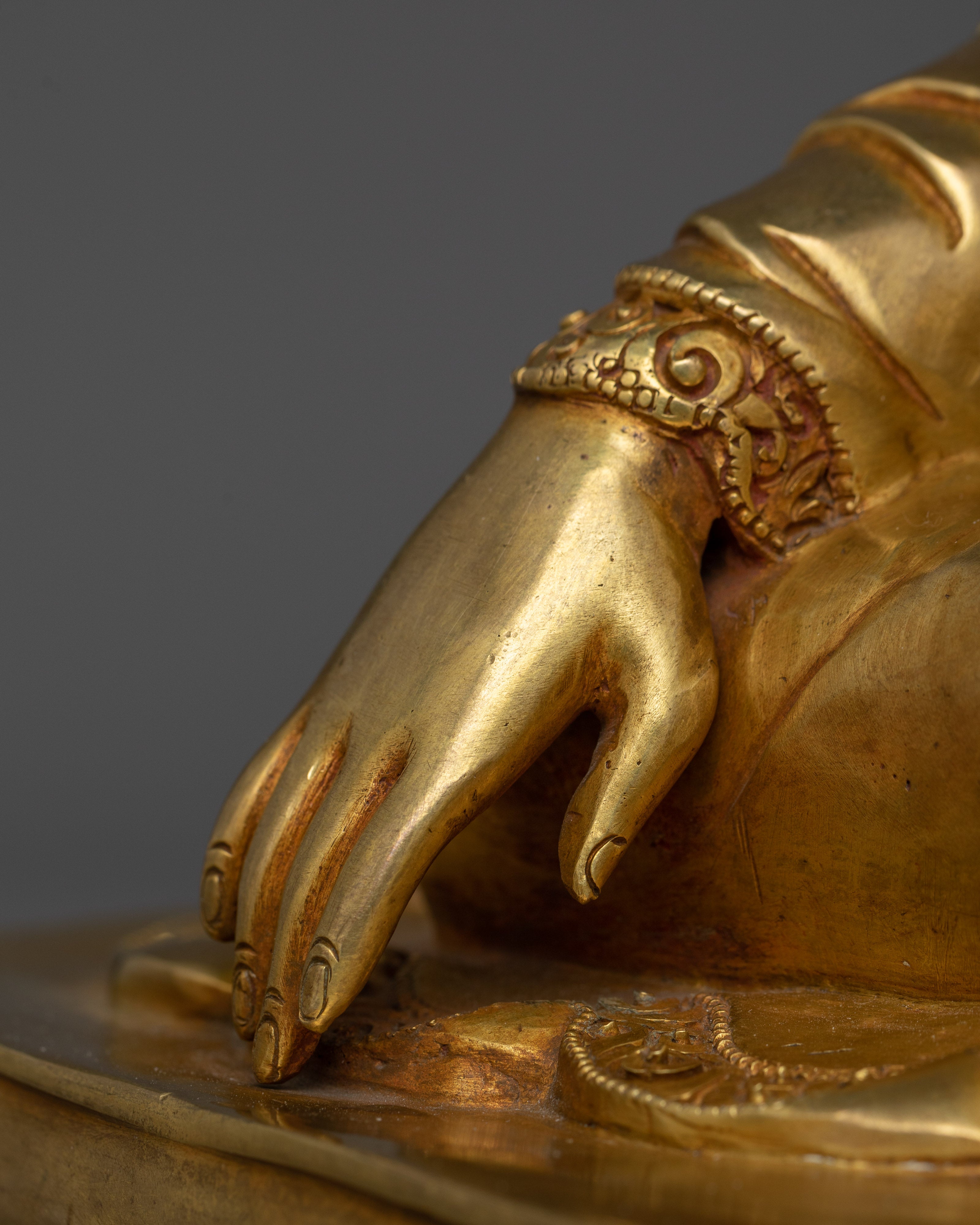 Marpa, a Kagyu Master | Handcrafted Gold Gilded Statue