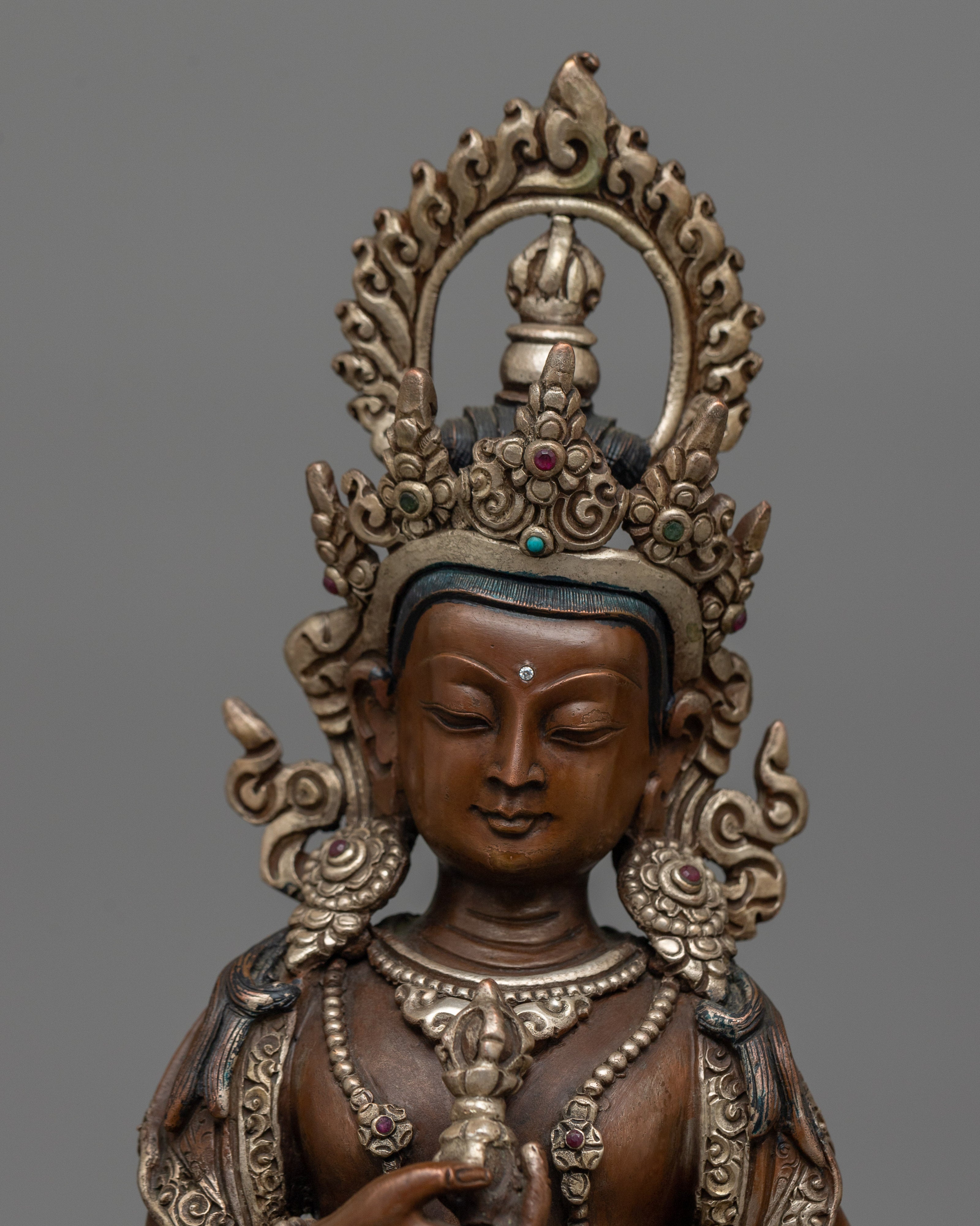 vajrasattva-26cm-silver-plated-oxidized