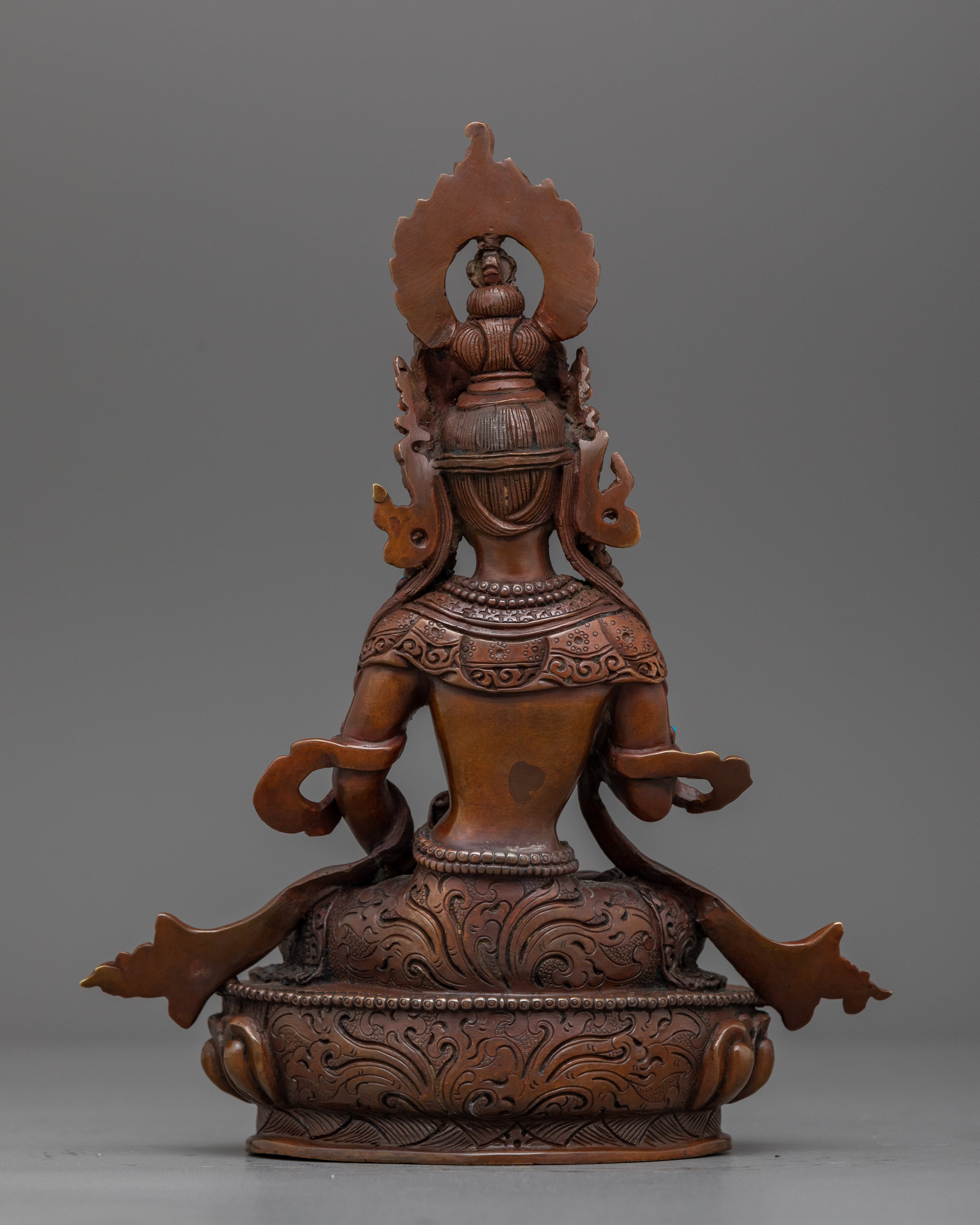 Vajrasattva Purity Deity in Oxidized Statue | Handcrafted Symbol of Purity