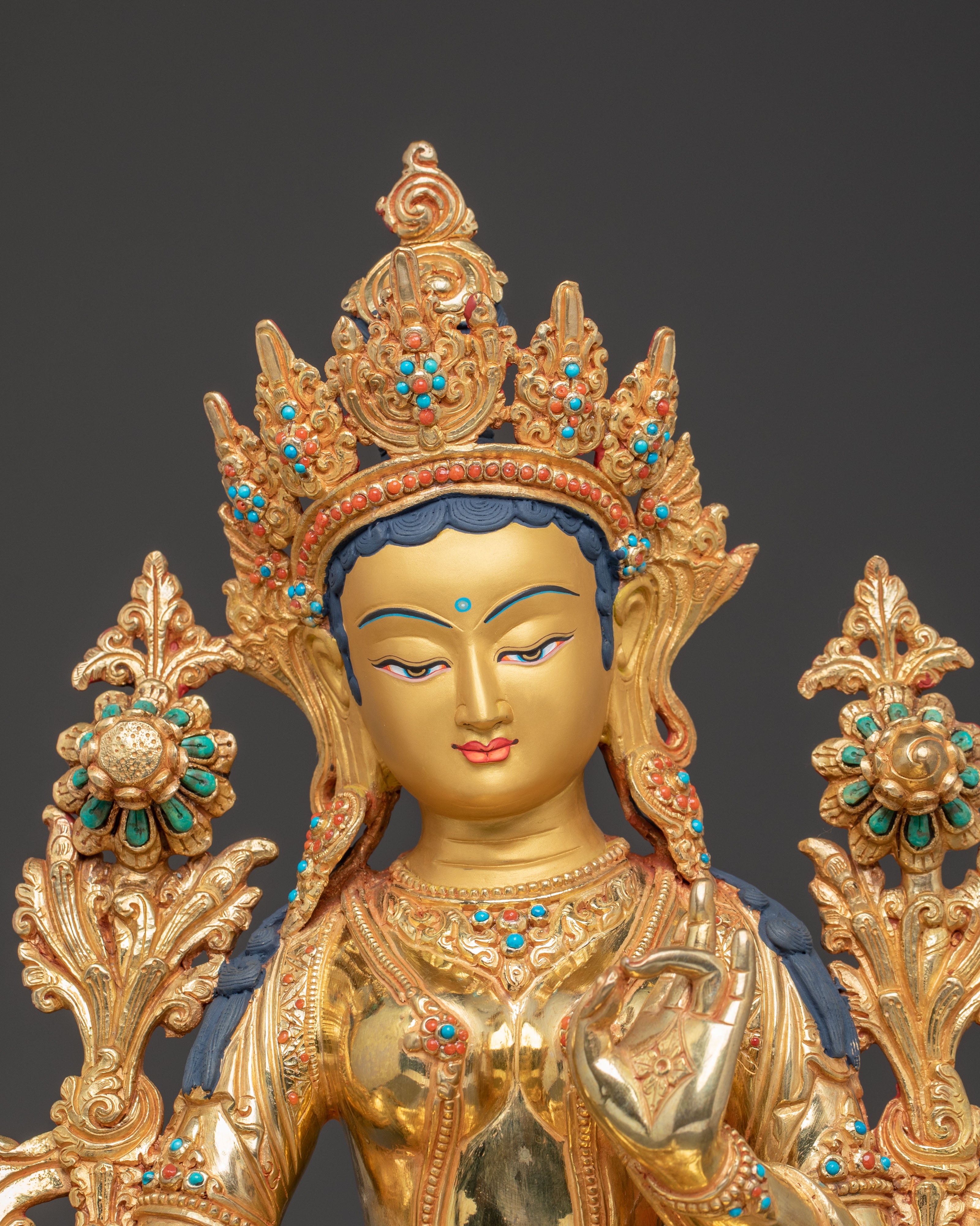 Radiant Statue of Mother Green Tara | Goddess of Compassion