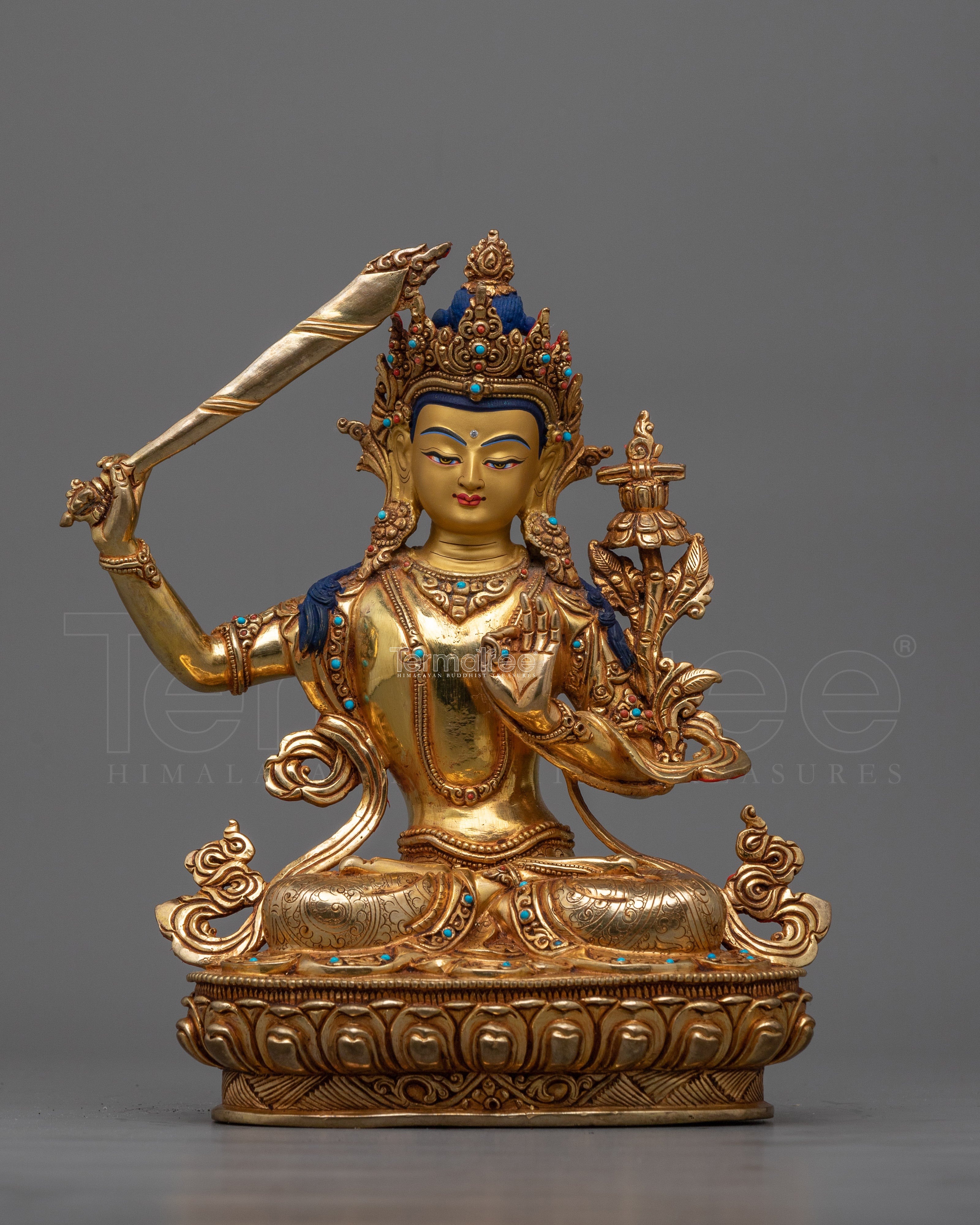Manjushri A Tibetan Handcrafted Statue | Symbol of Wisdom