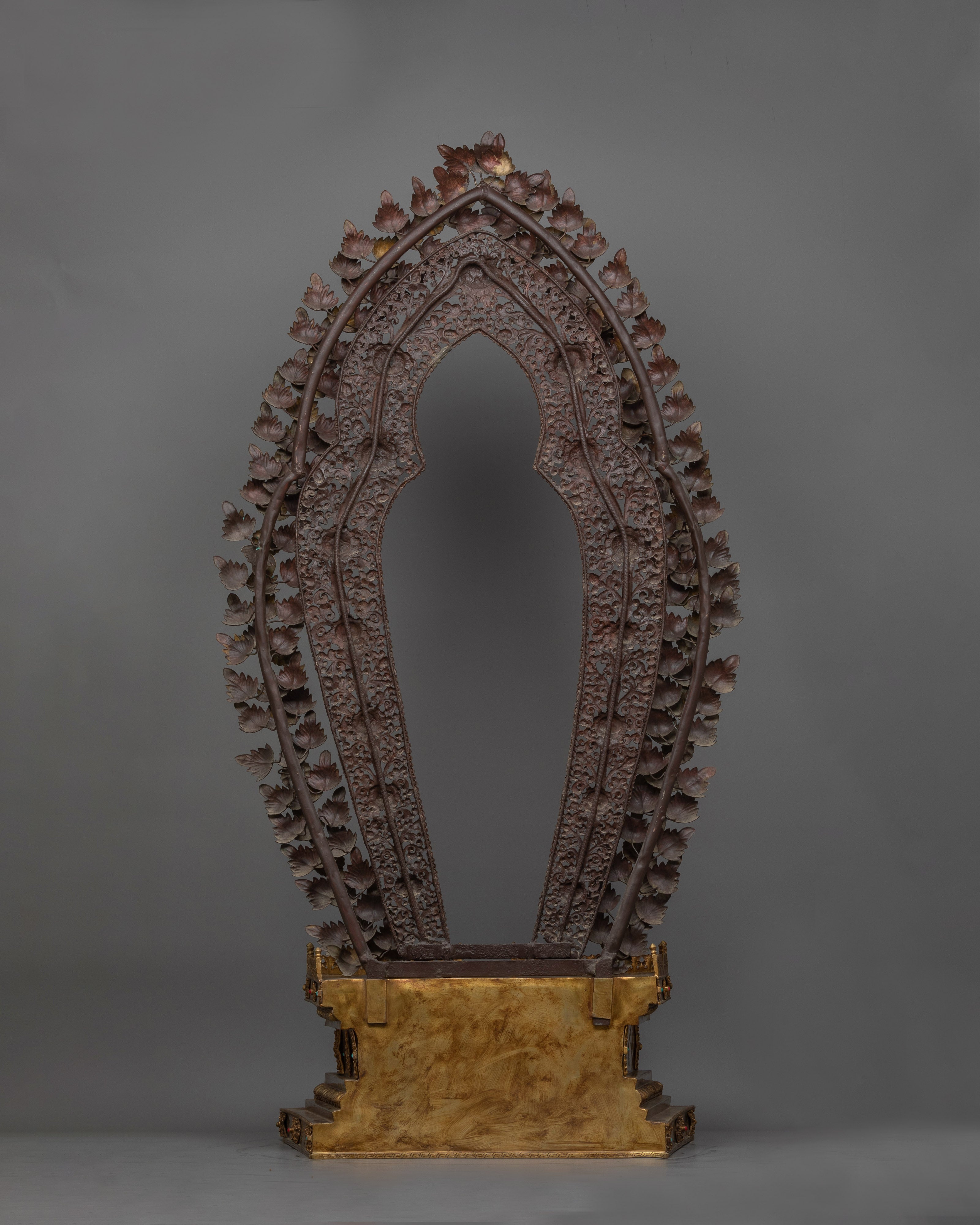 Standing Green Tara Gold Gilded Statue | Majestic Protector of Compassion
