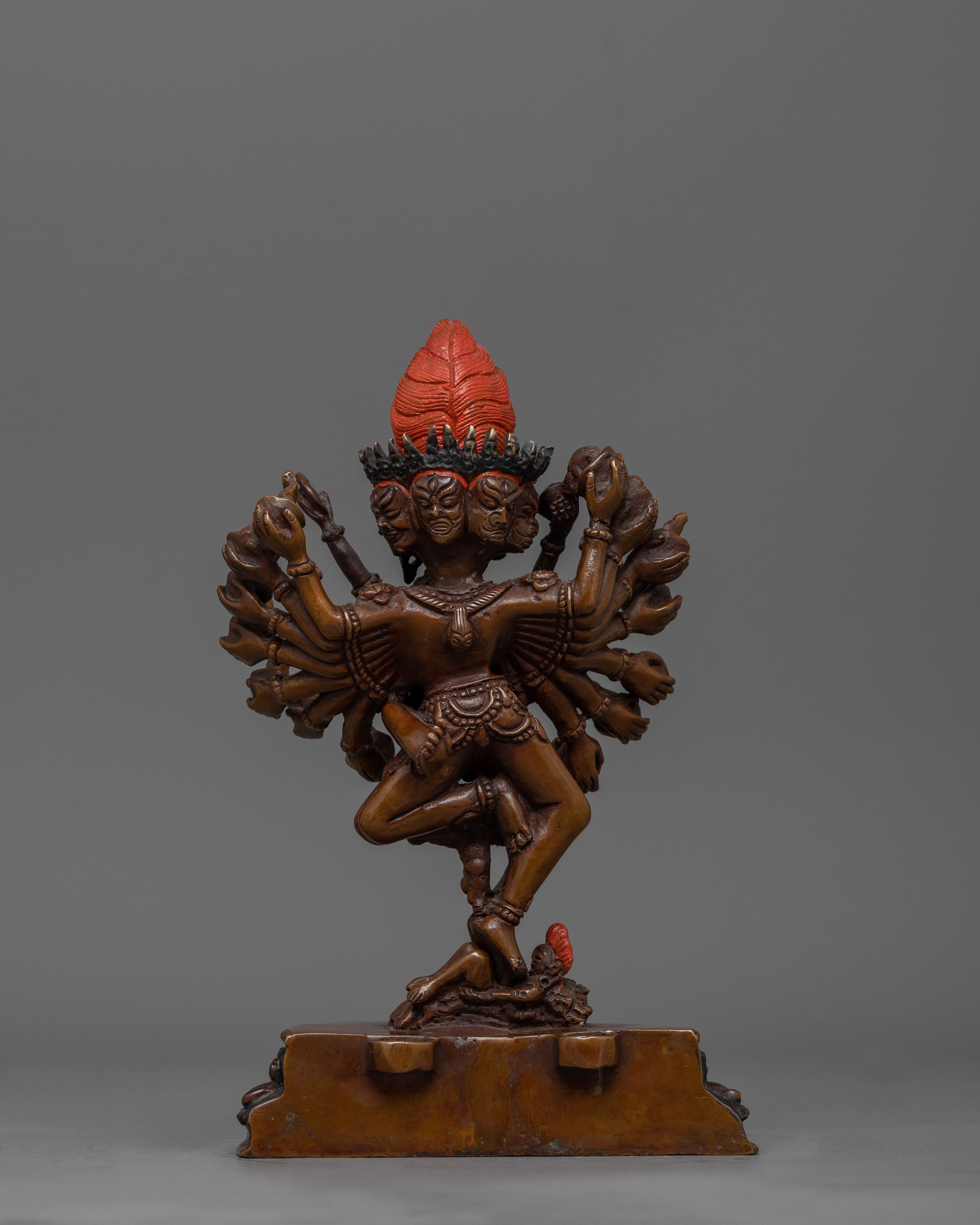 Hevajra Oxidized Statue | Emblem of Esoteric Wisdom