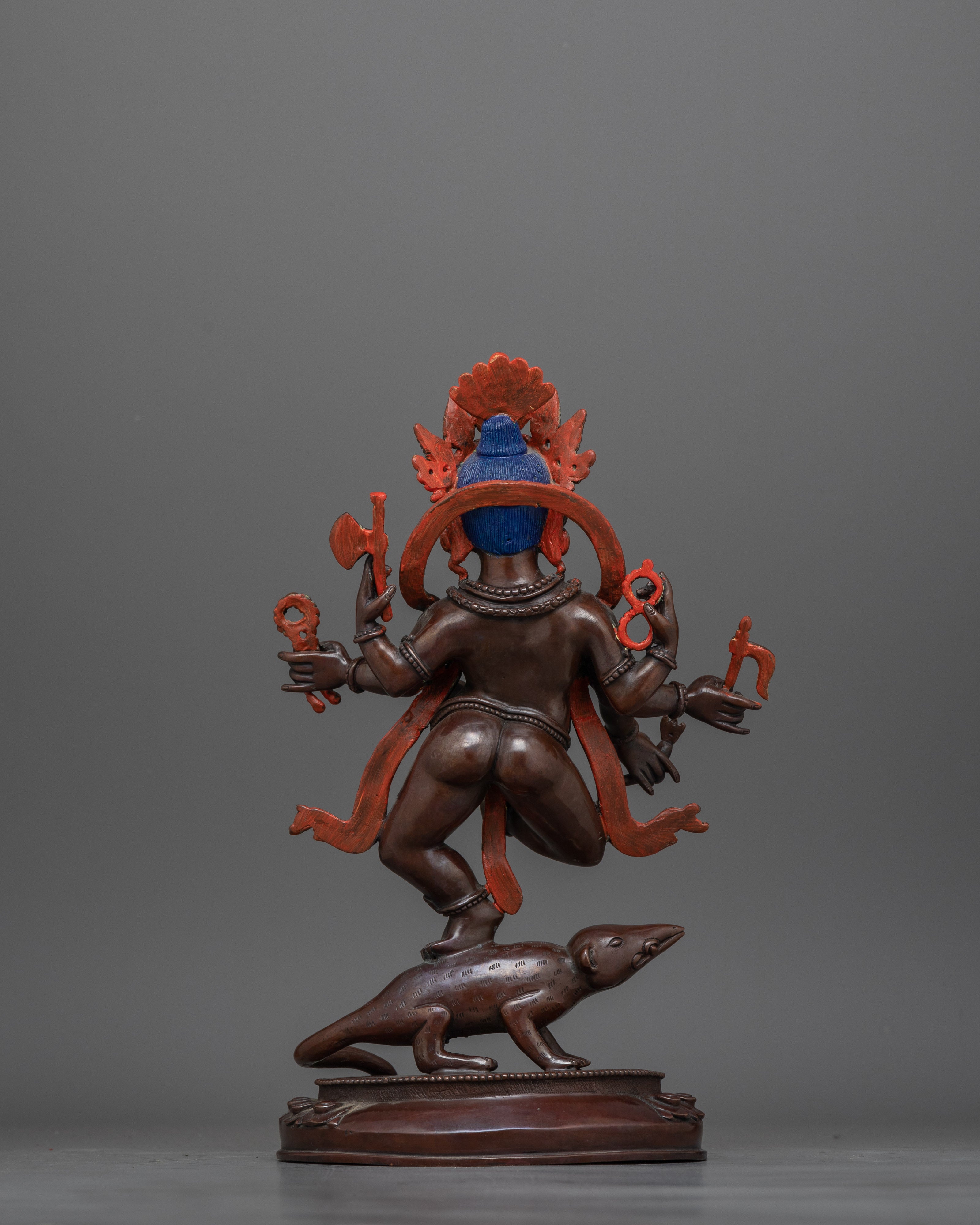 Shree Ganesh 38cm Oxidized Statue | Lord of Prosperity and Wisdom