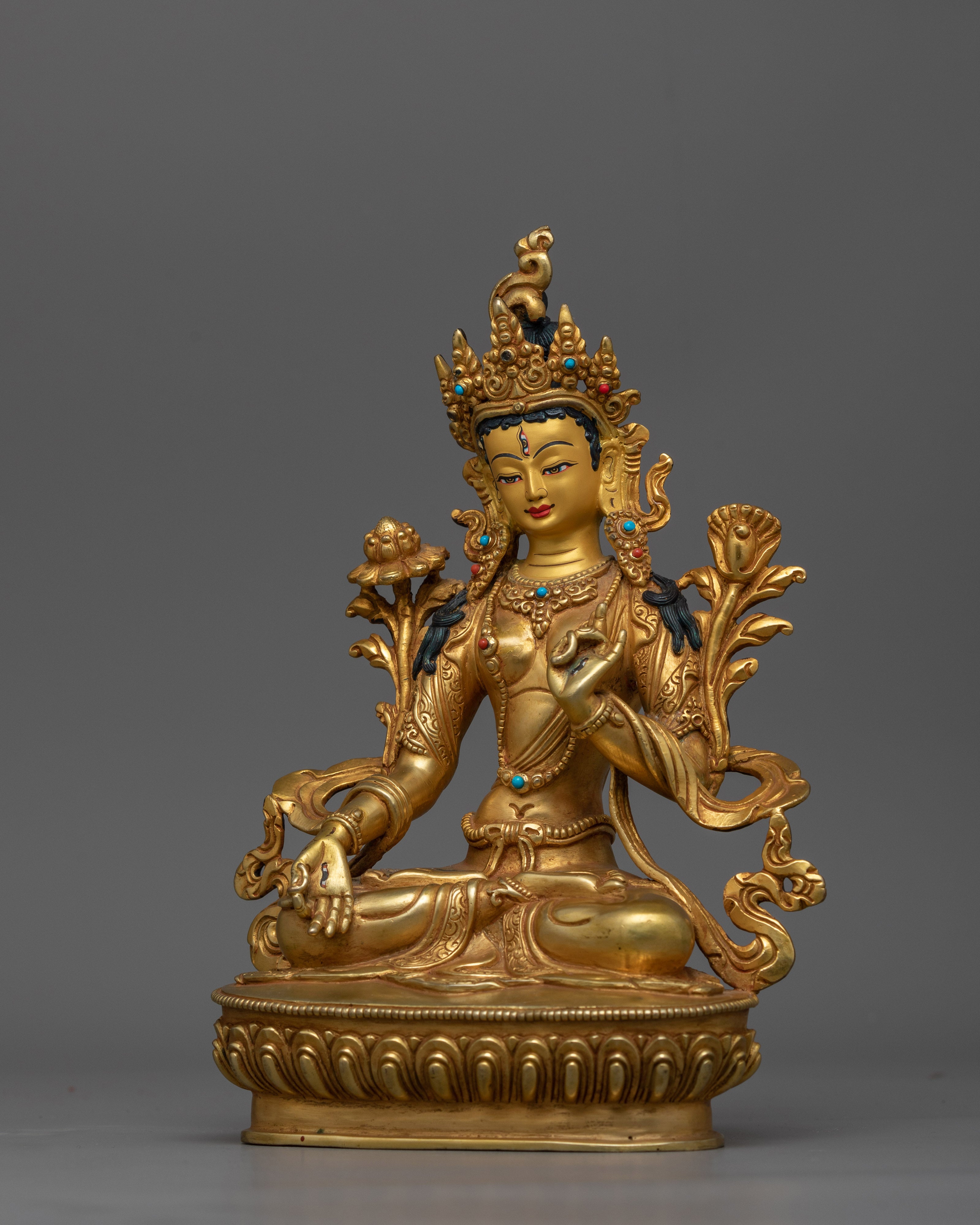 white-tara-handmade-gold-gilded