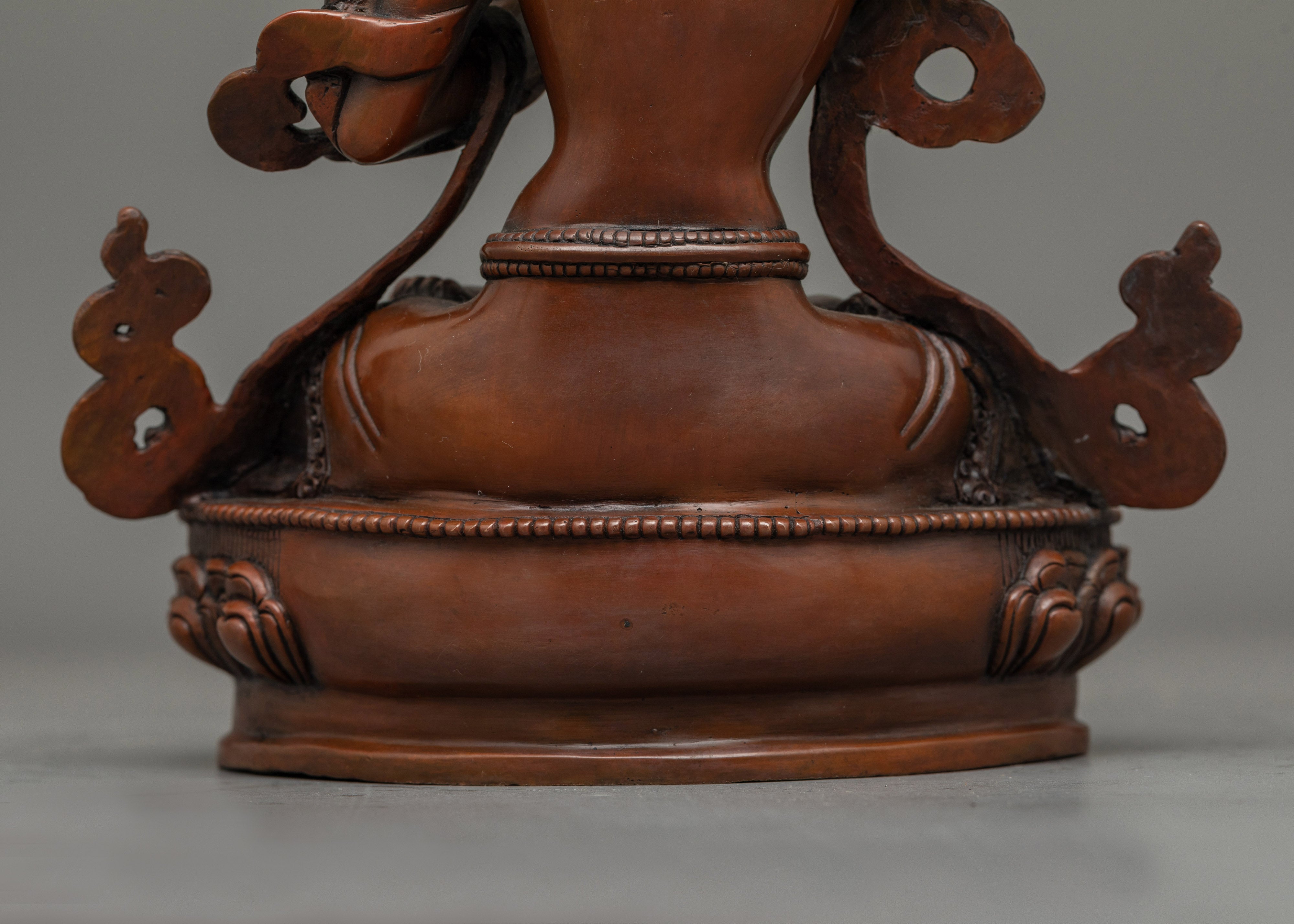 Manjushri Nepalese Oxidized Artwork Statue | Beacon of Wisdom and Insight