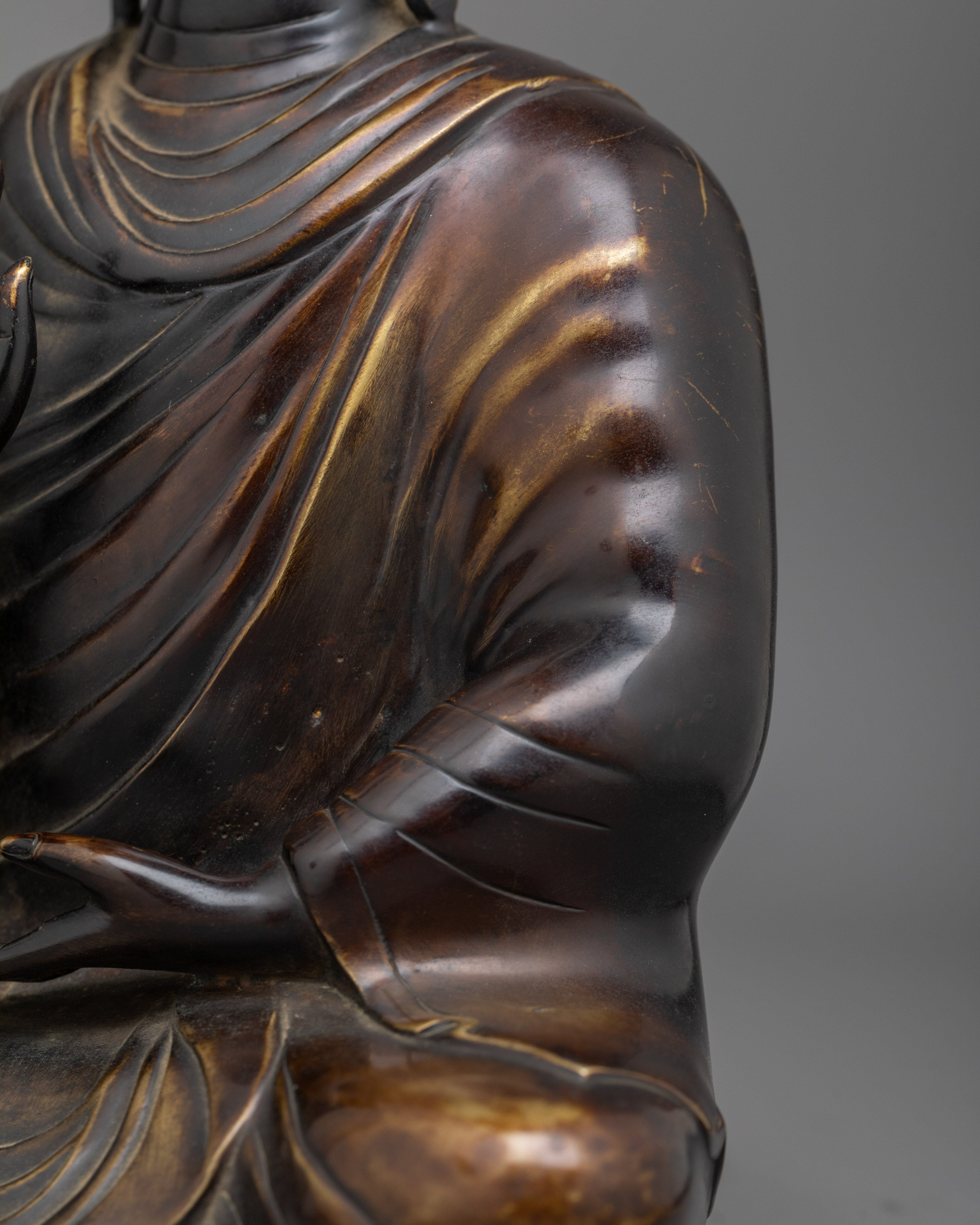 Amogasiddhi 25cm Bronze Statue | Emblem of Unfailing Success