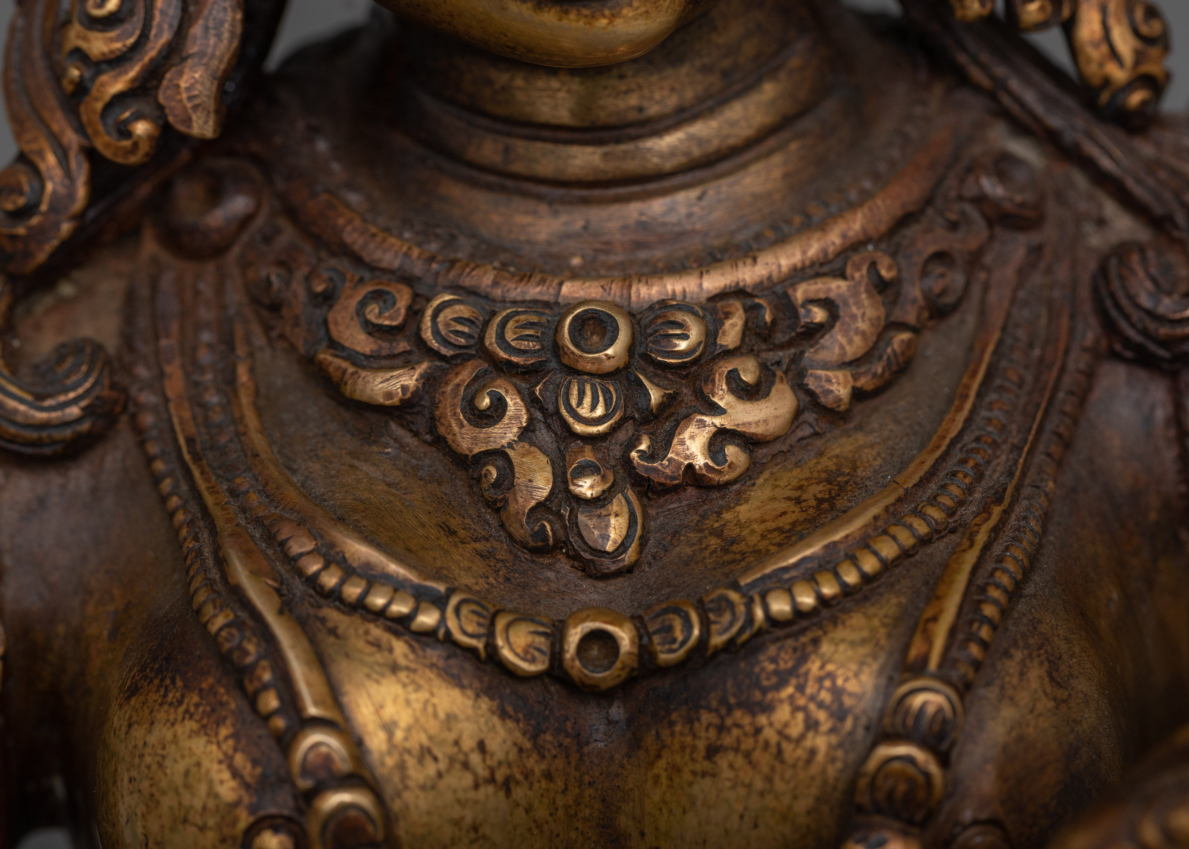 Green Tara with an Antique Touch Statue | Protector of the Enlightened Path