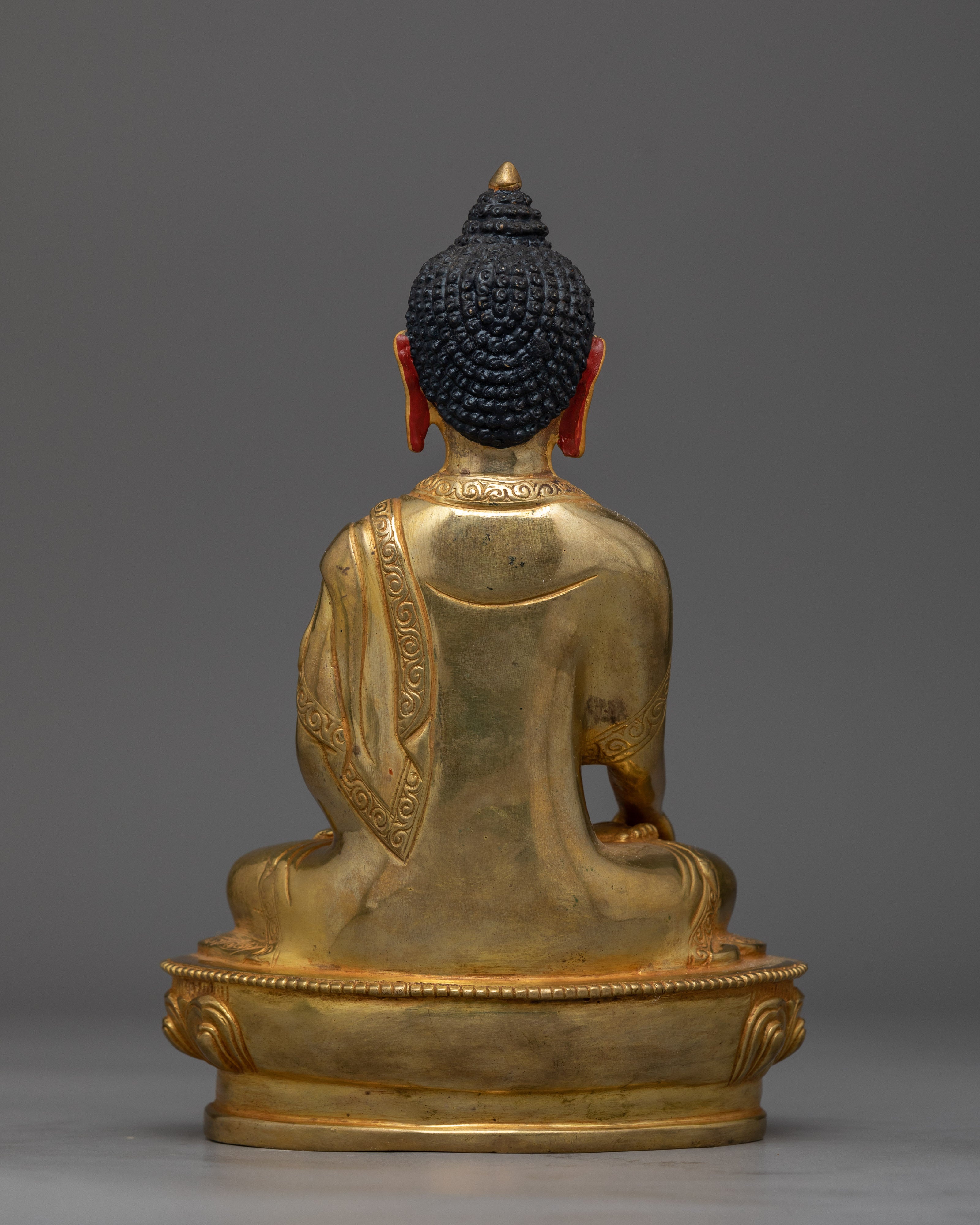 Shakyamuni Buddha Gold Gilded 21cm Statue | Icon of Enlightenment