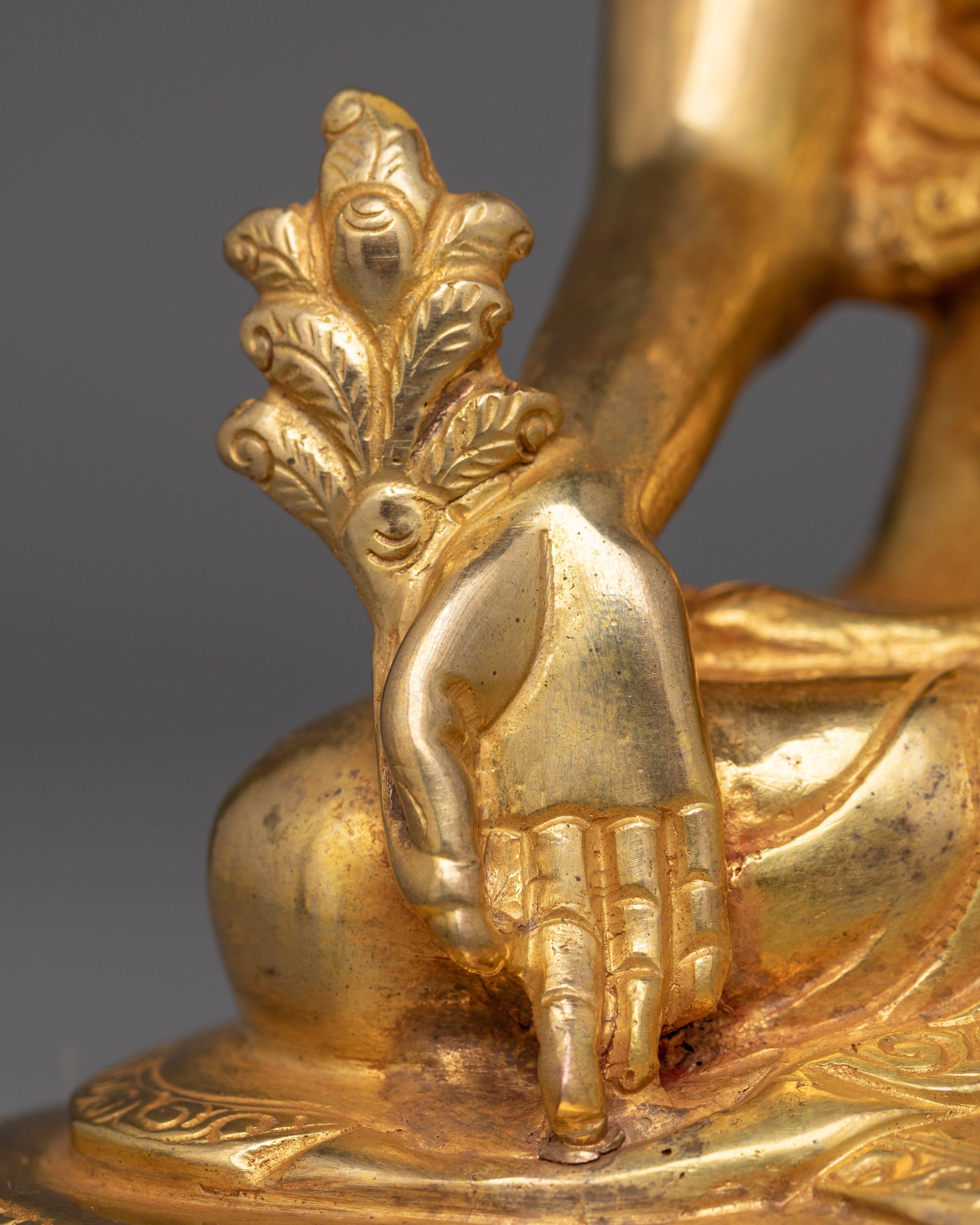 Medicine Buddha A Small Hand Carved Statue | Embodiment of Healing and Compassion