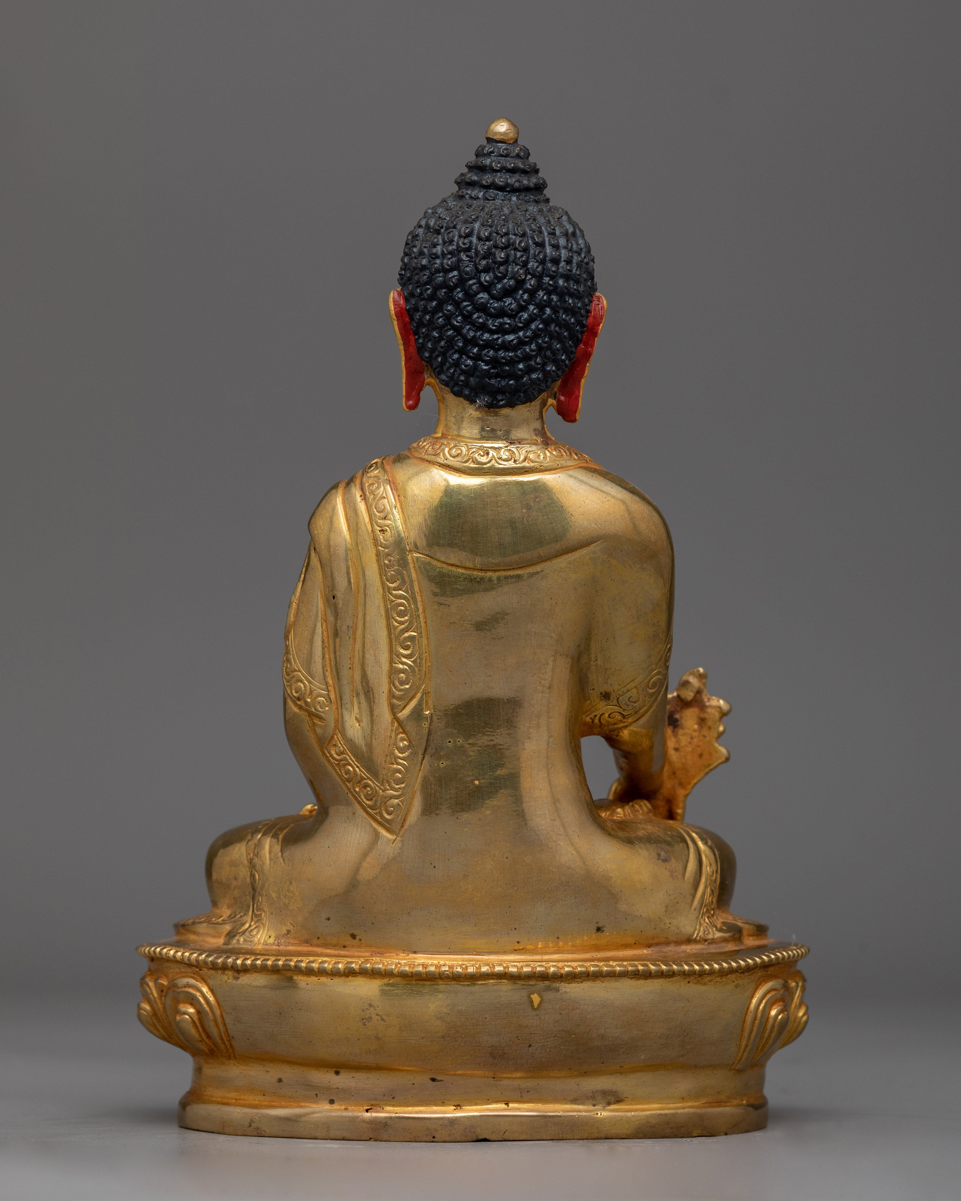 Medicine Buddha A Small Hand Carved Statue | Embodiment of Healing and Compassion